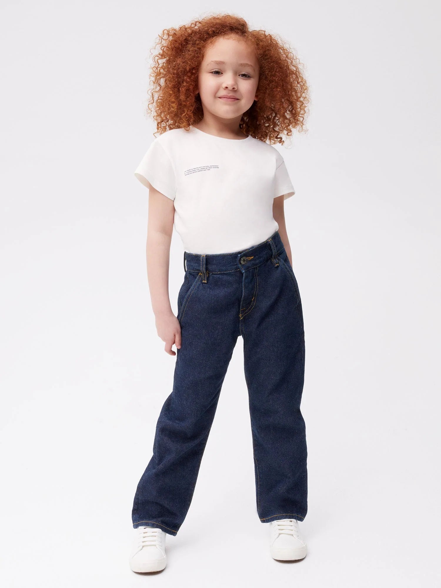 Kids Hemp Denim Elastic Waist Jeans Dark Indigo Wash