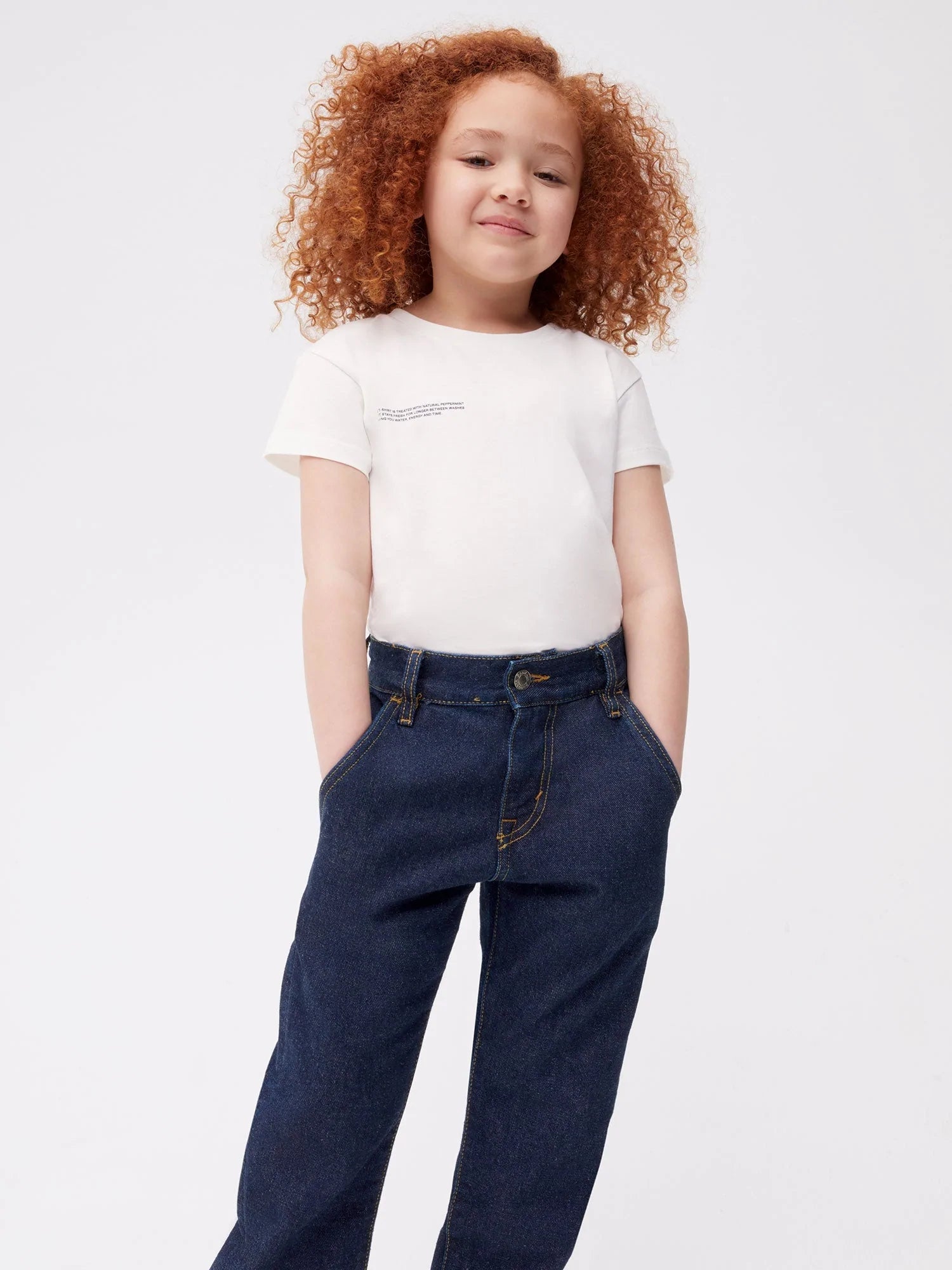 Kids Hemp Denim Elastic Waist Jeans Dark Indigo Wash