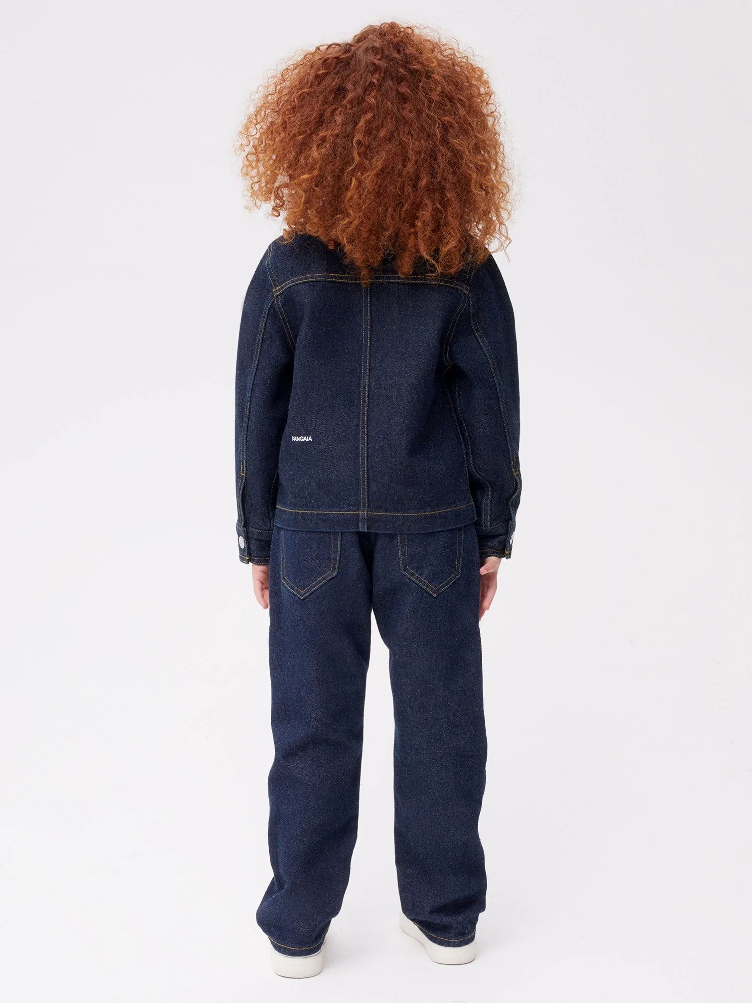 Kids Hemp Denim Jacket Dark Indigo Wash