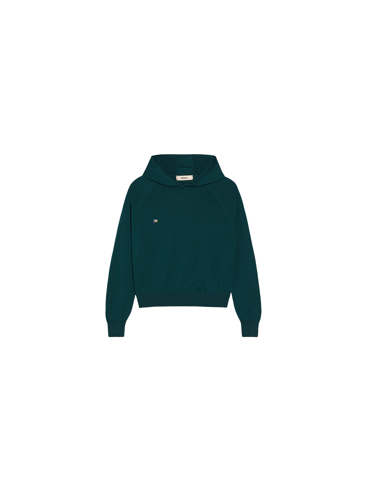 Kids Merino Wool Hoodie—deep green-packshot-3