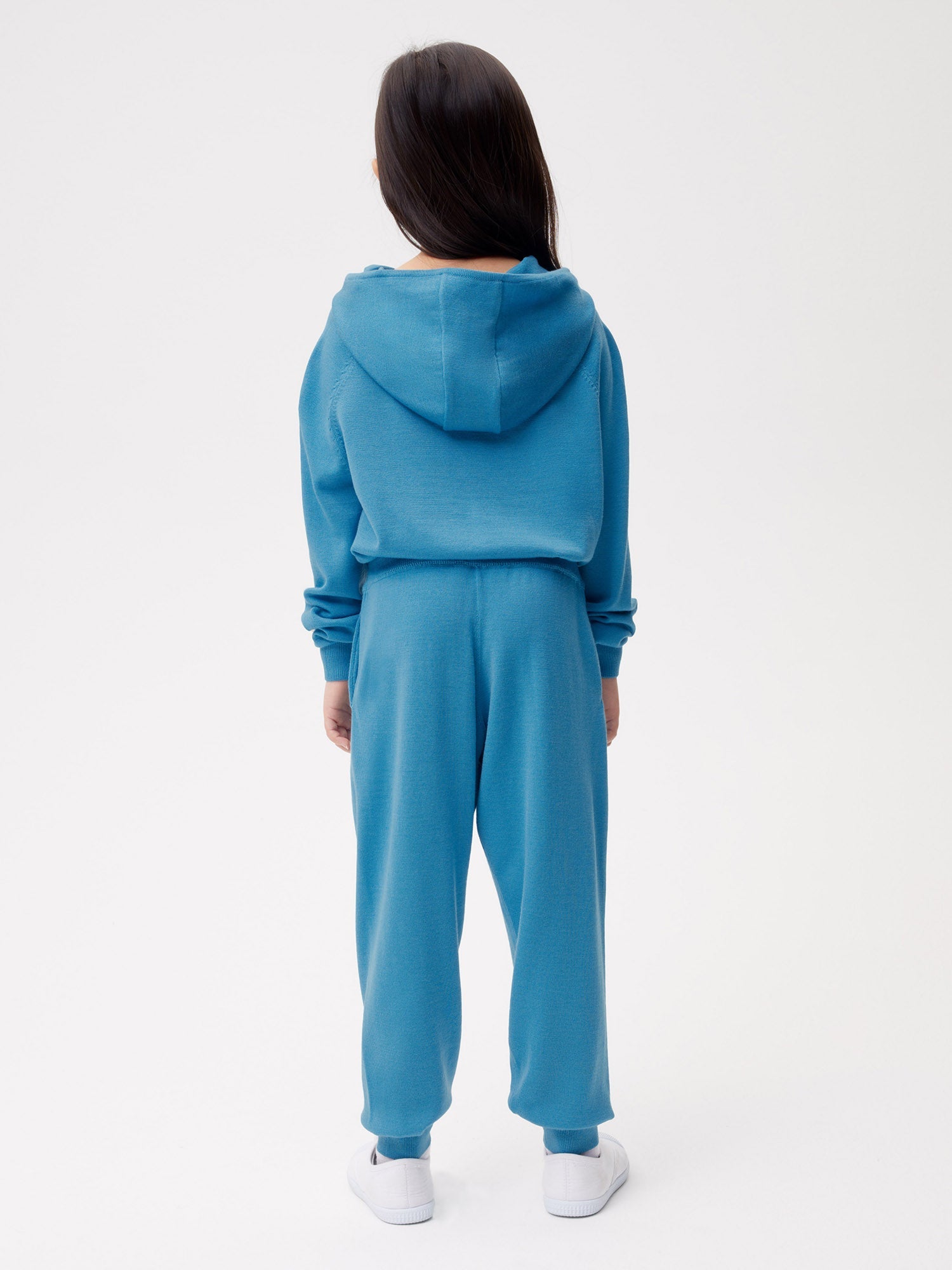 Kids Merino Track Pants Blue Teal