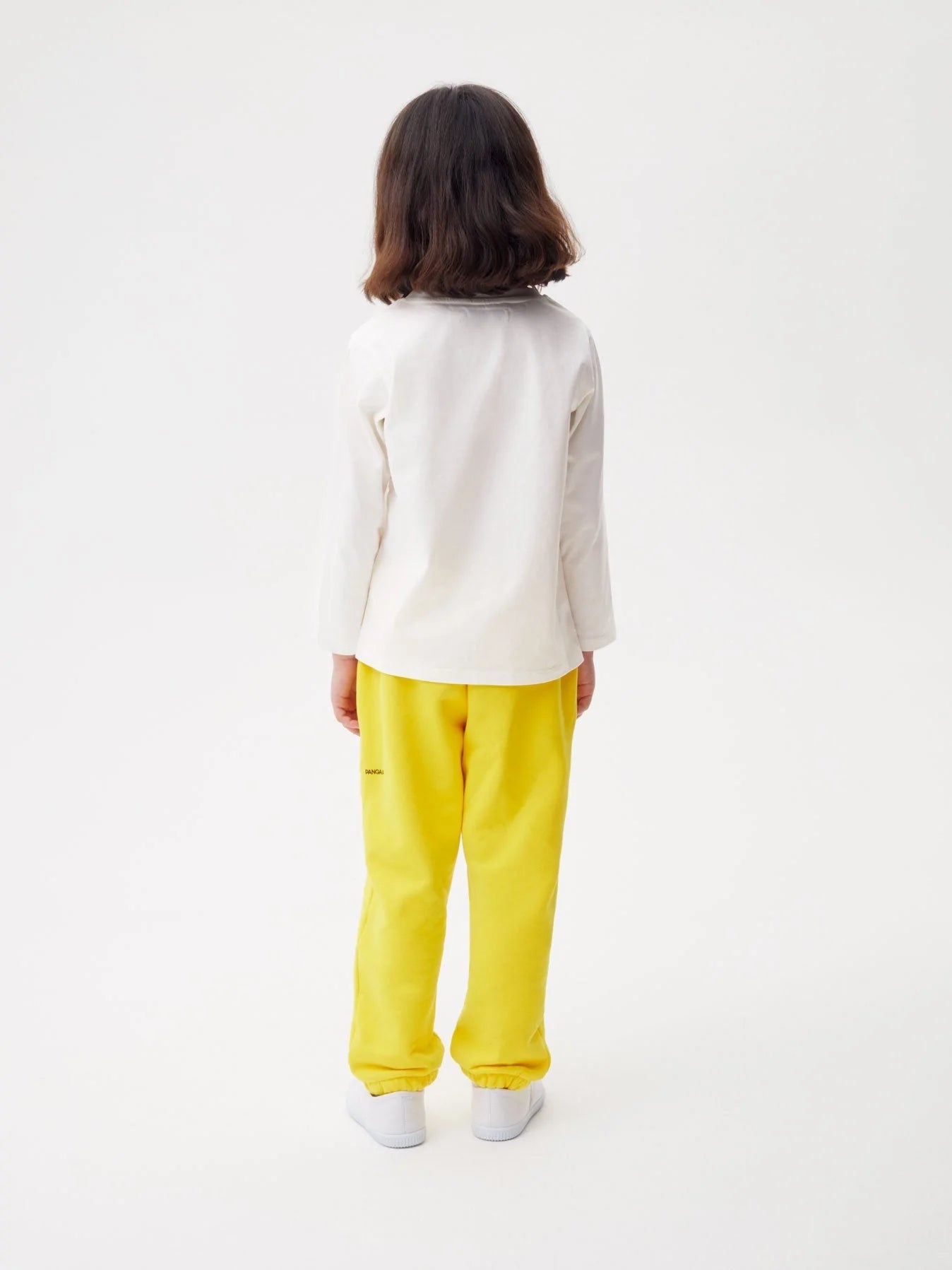 Kids Organic Cotton Long Sleeve T Shirt Off White