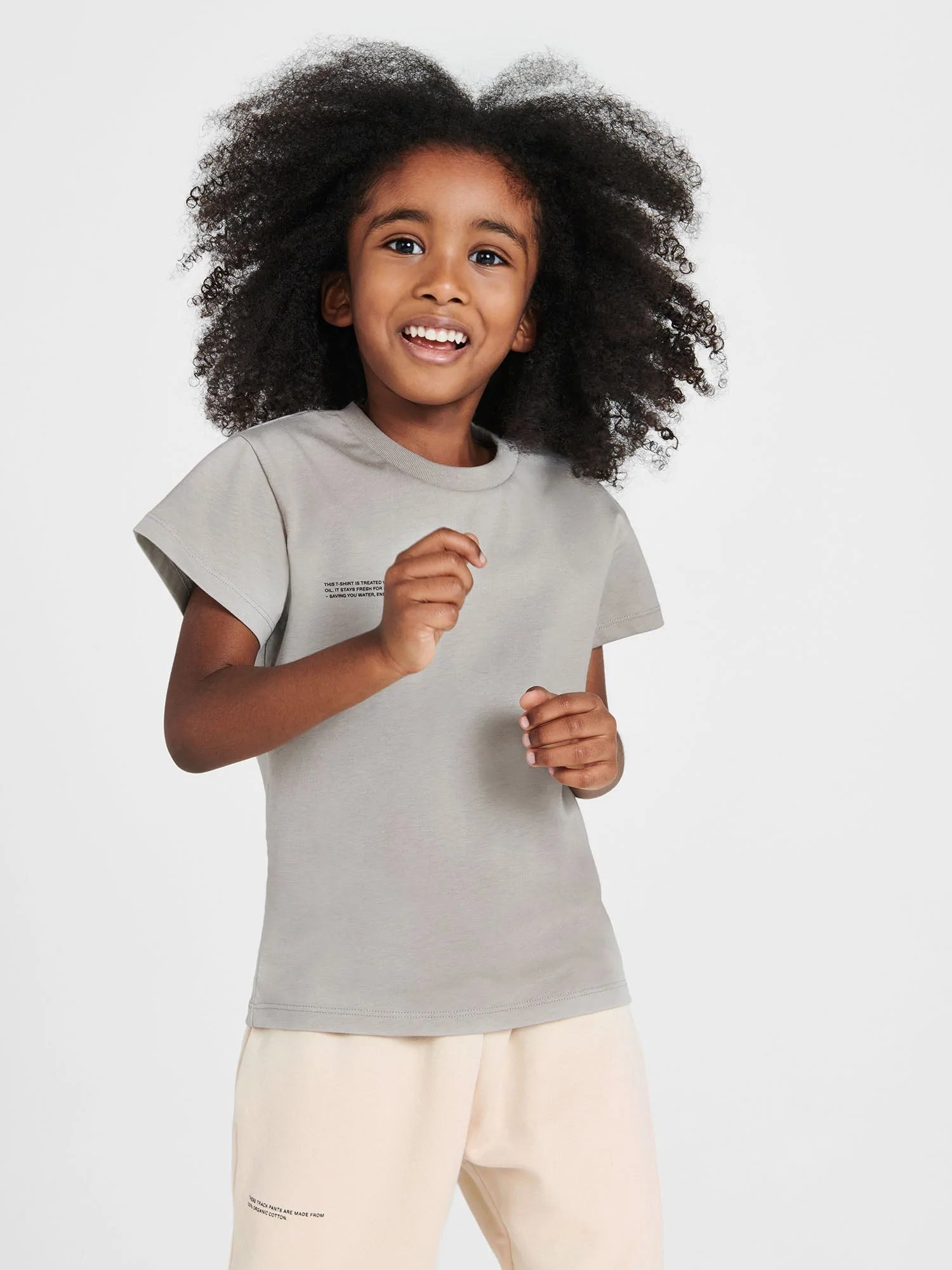 Kids Organic Cotton T Shirt Stone