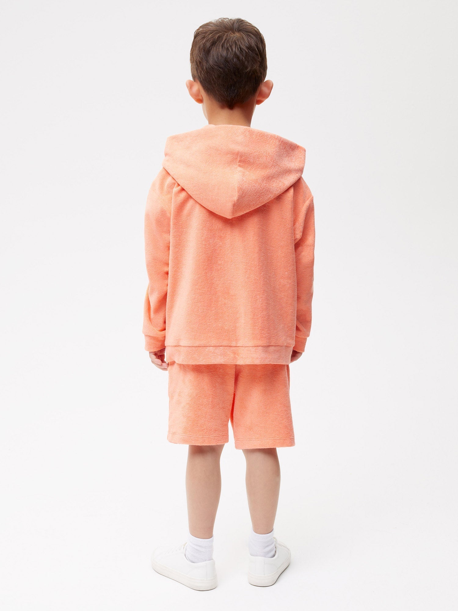 Kids Towelling Zipped Hoodie