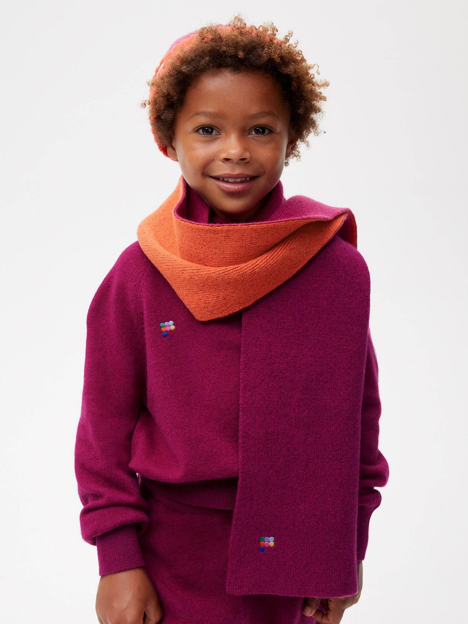 Kids-Recycled-Cashmere-Bicolour-Scarf-Plum-Purple-1