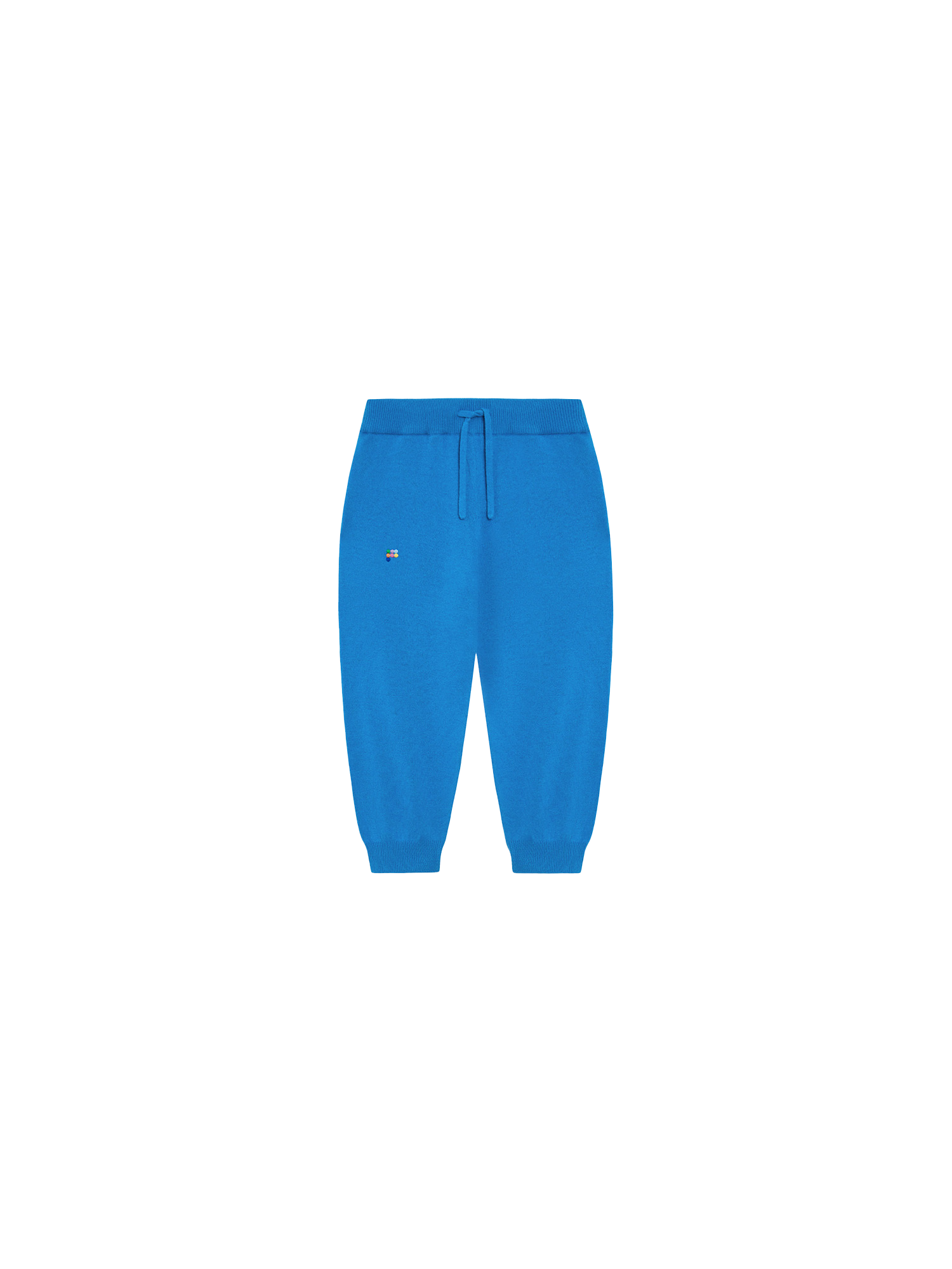 Kids Recycled Cashmere Track Pants—cerulean blue-packshot-3