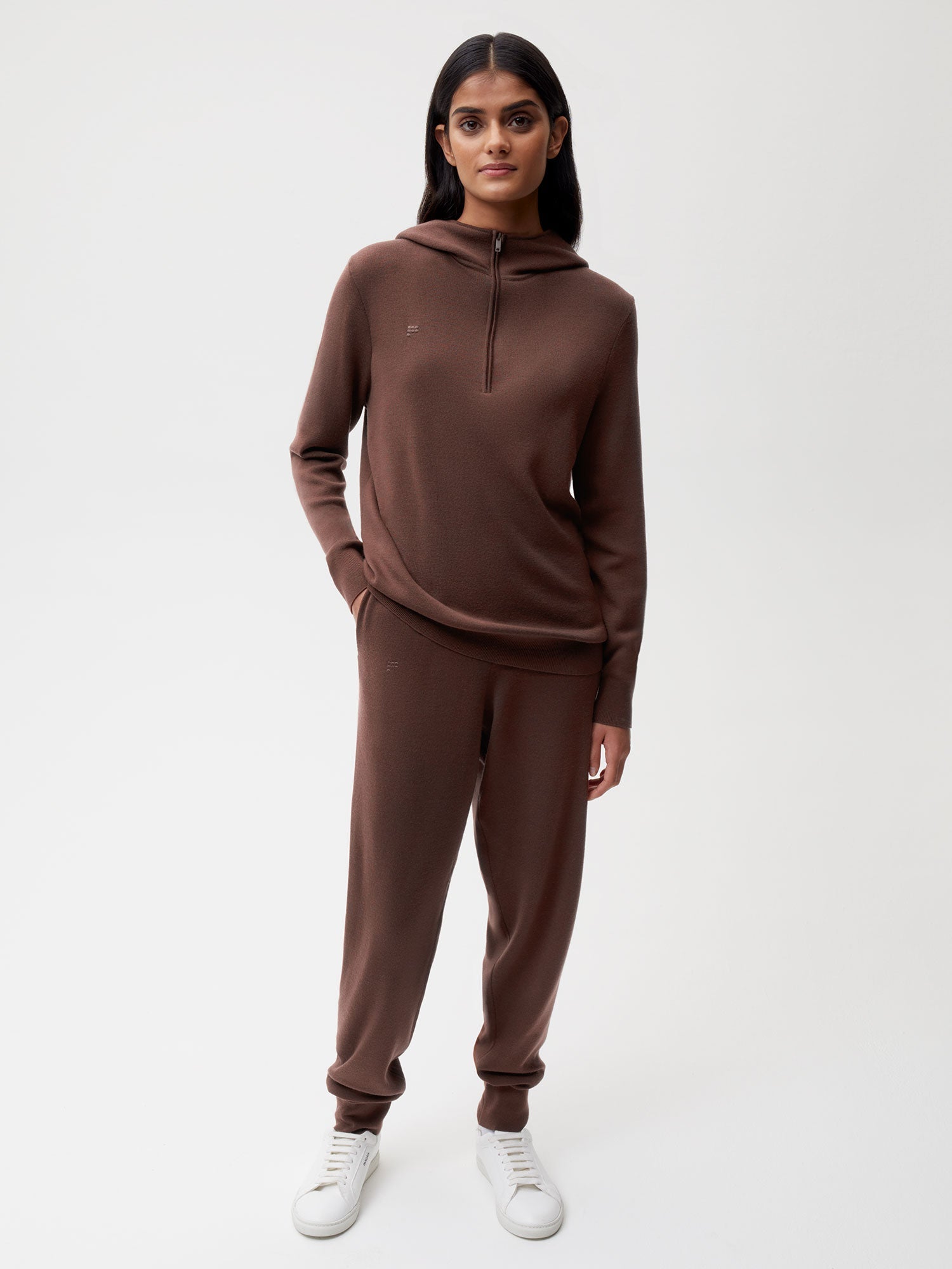 Merino Track Pants Chesnut Brown Female