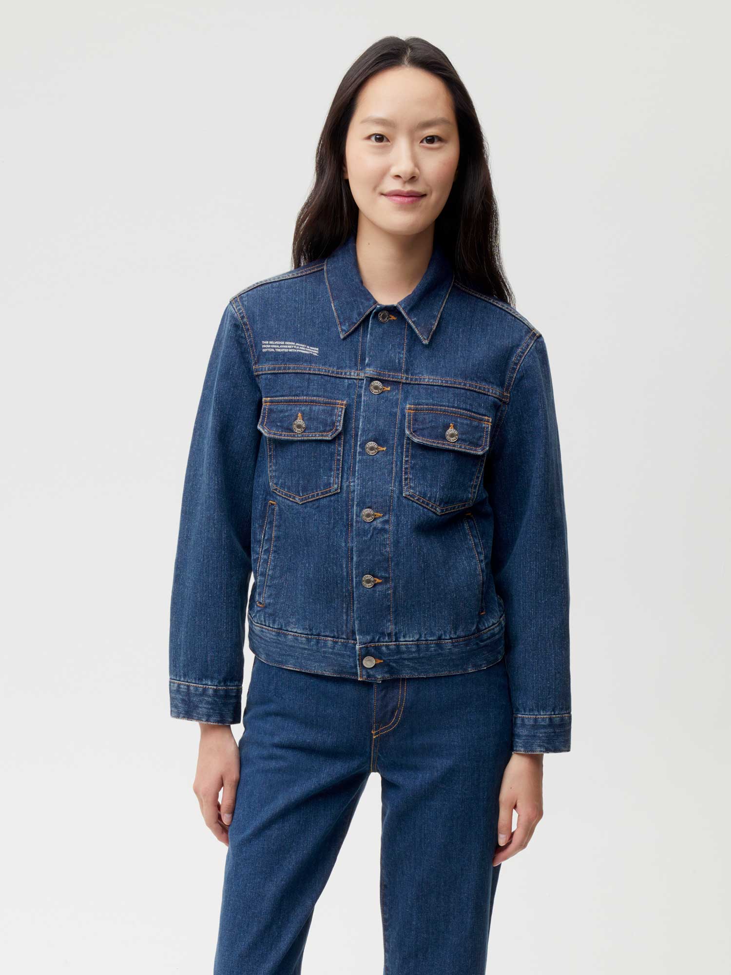 Nettle Denim Jacket Mid Wash Female W5