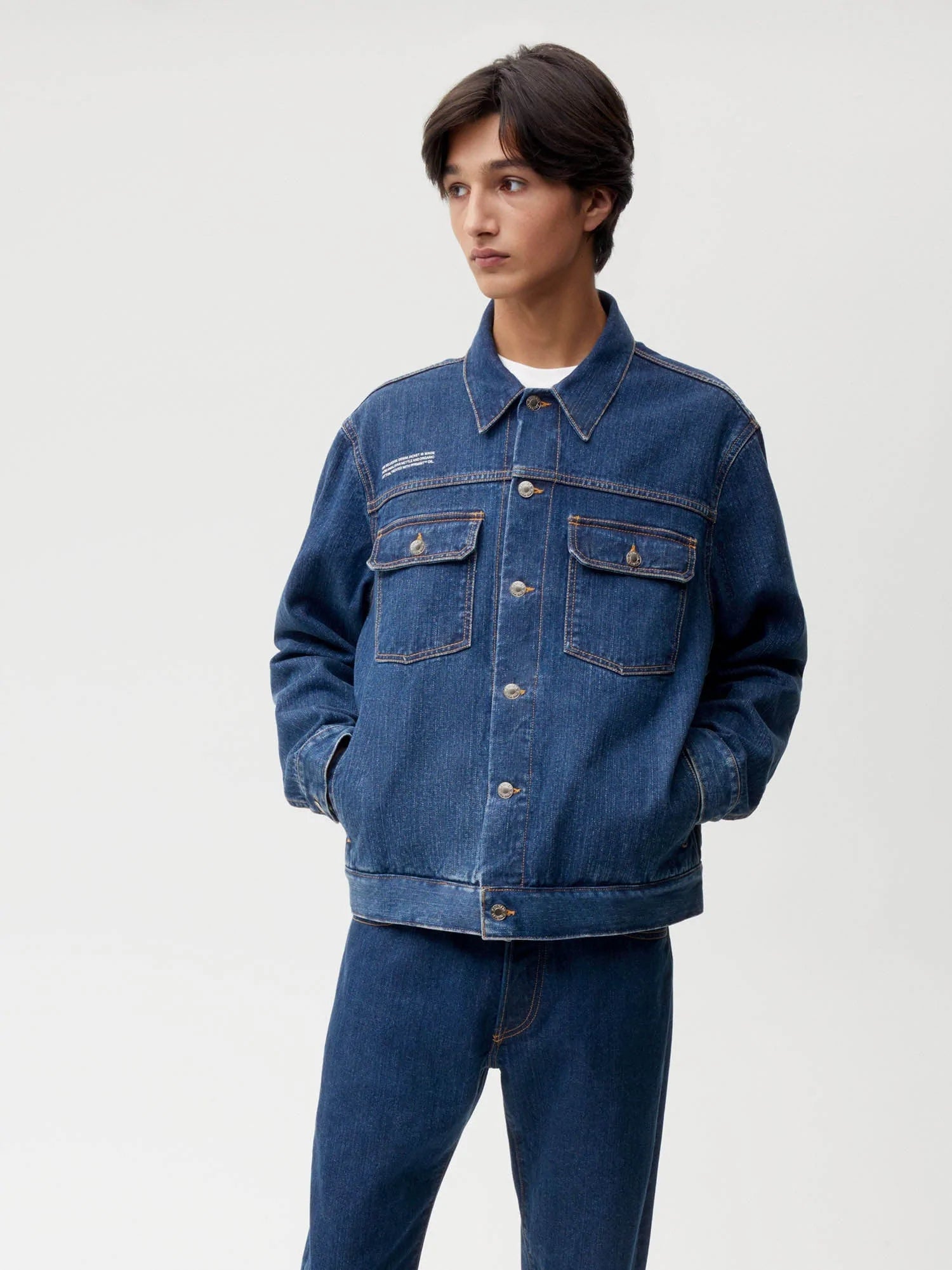 Nettle Denim Jacket Mid Wash Male W