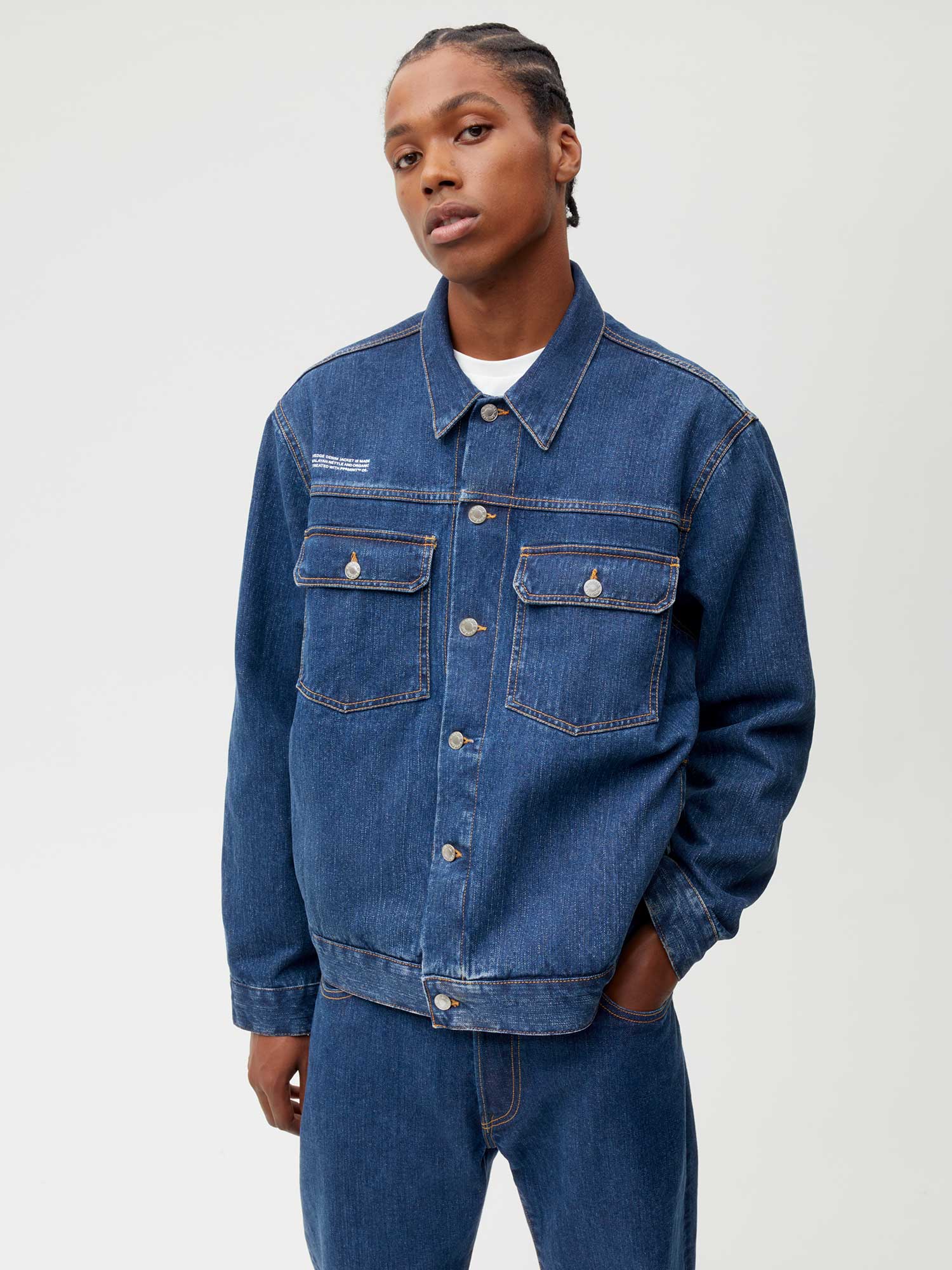 Nettle Denim Jacket Mid Wash Male W