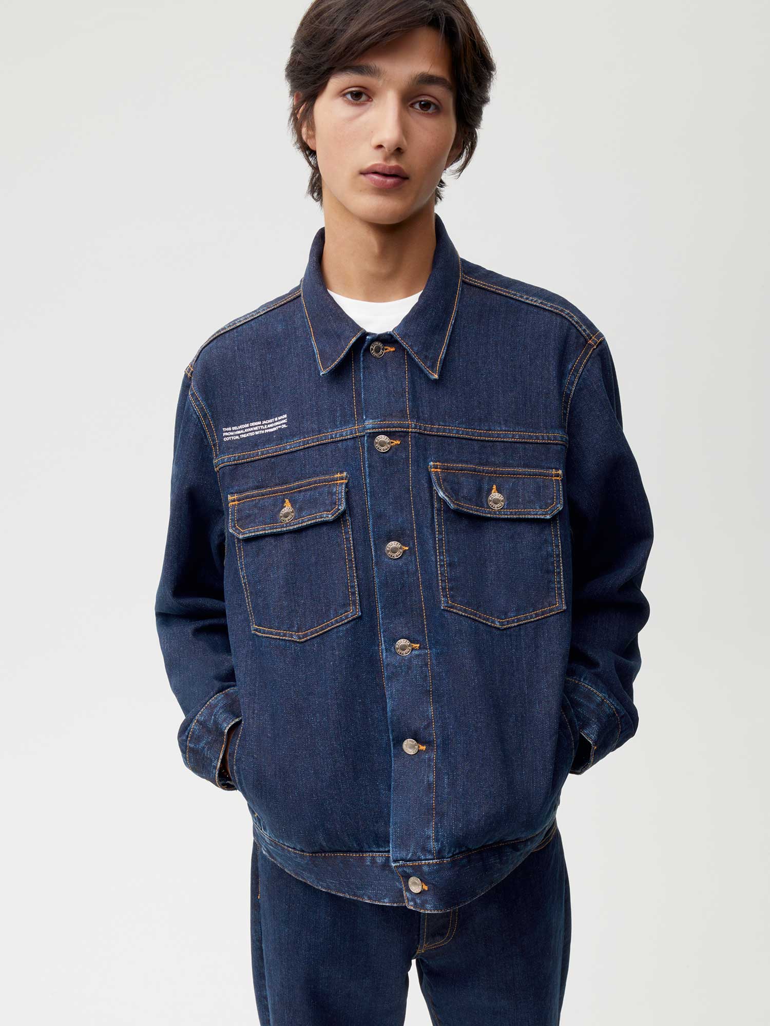 Nettle Denim Jacket Rinse Wash Male W