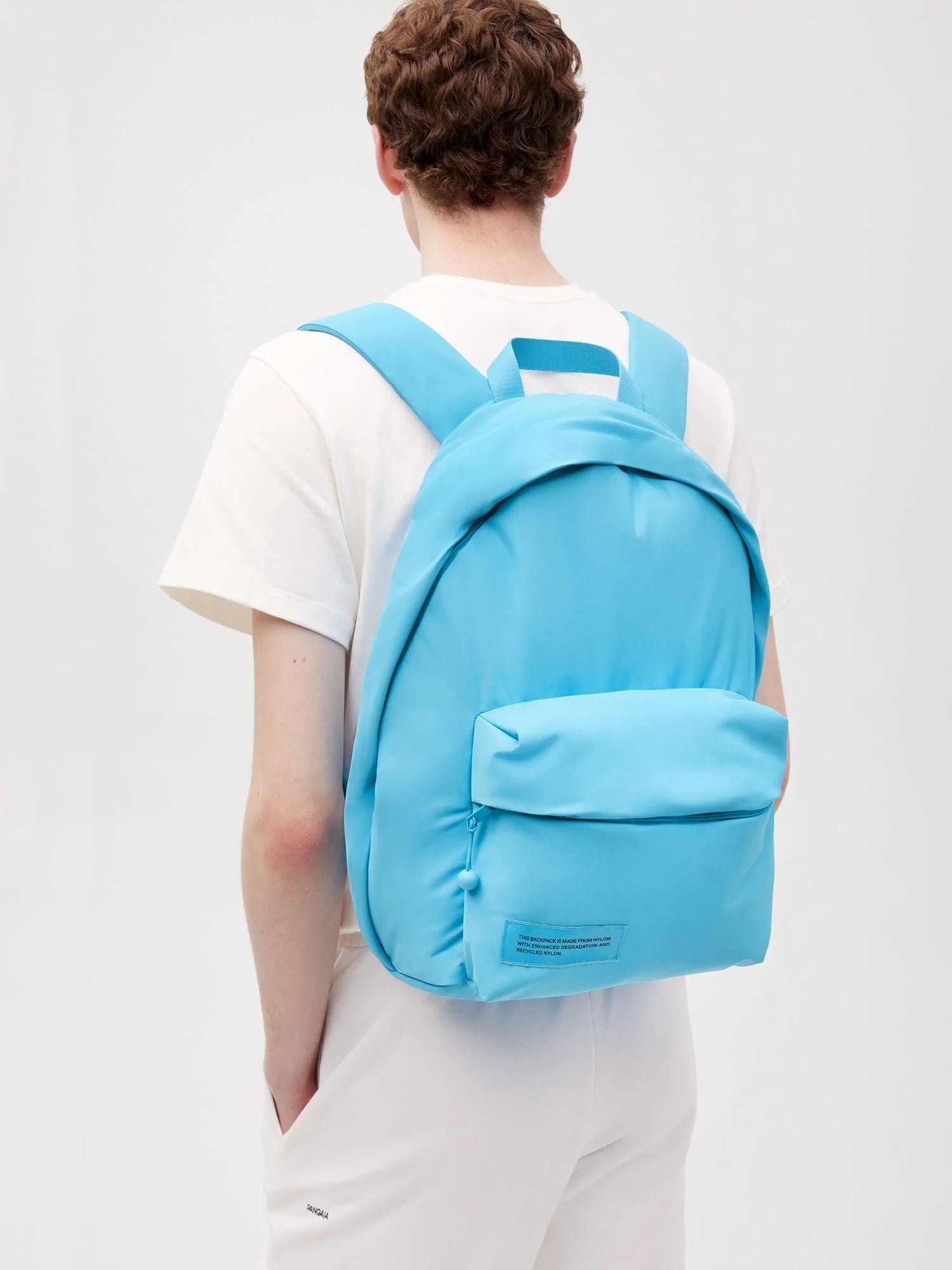 Nylon Padded Backpack Beach Blue Male