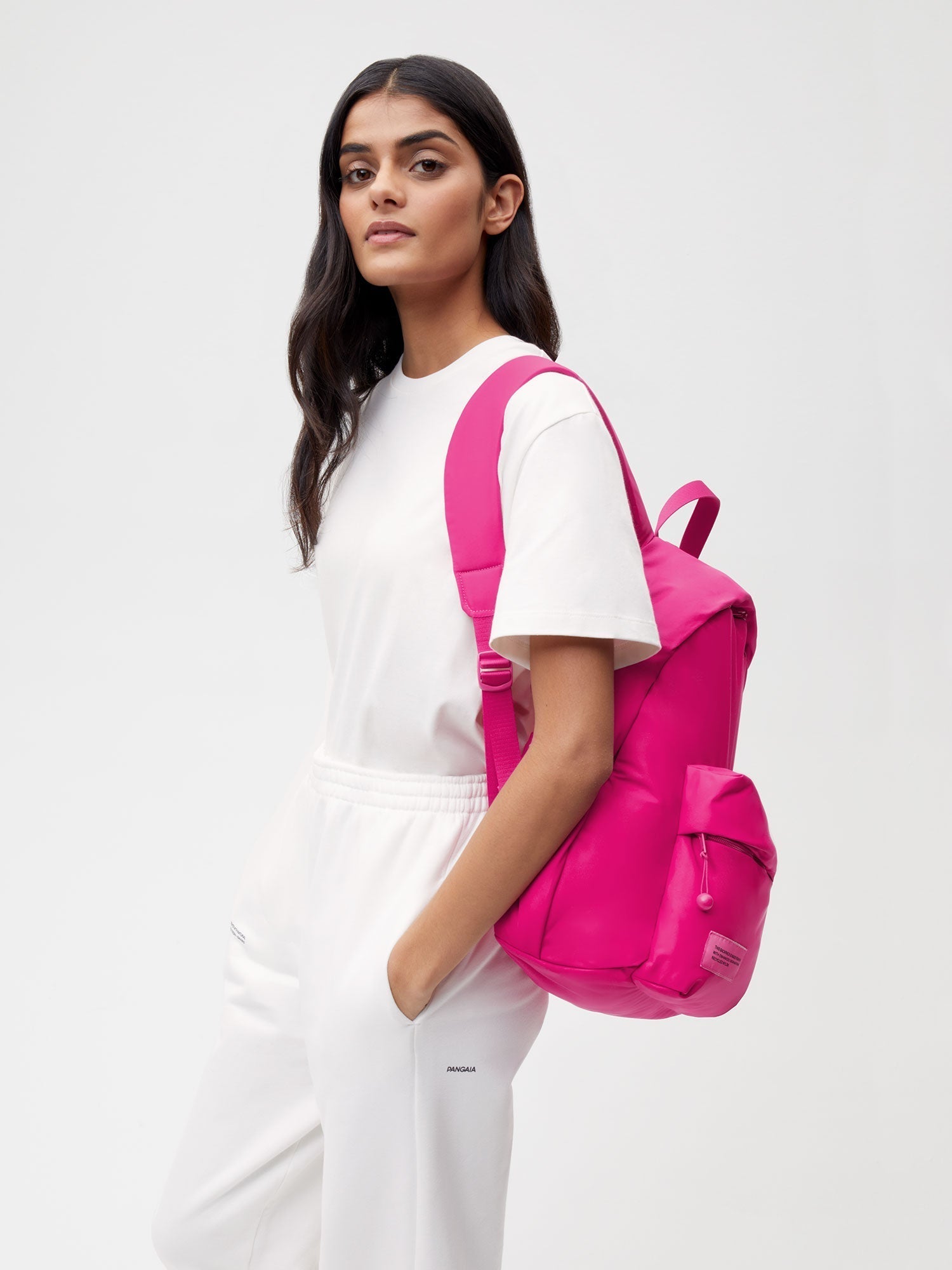 Nylon Padded Backpack Foxglove Pink Female