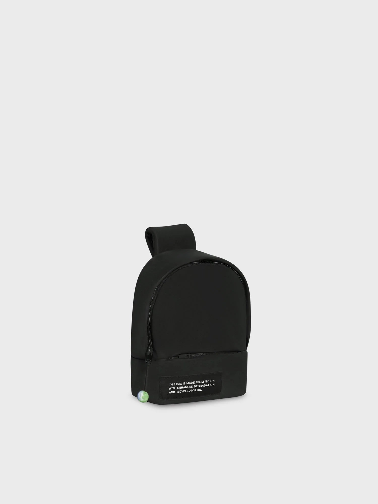 Nylon Padded Mini Backpack Black