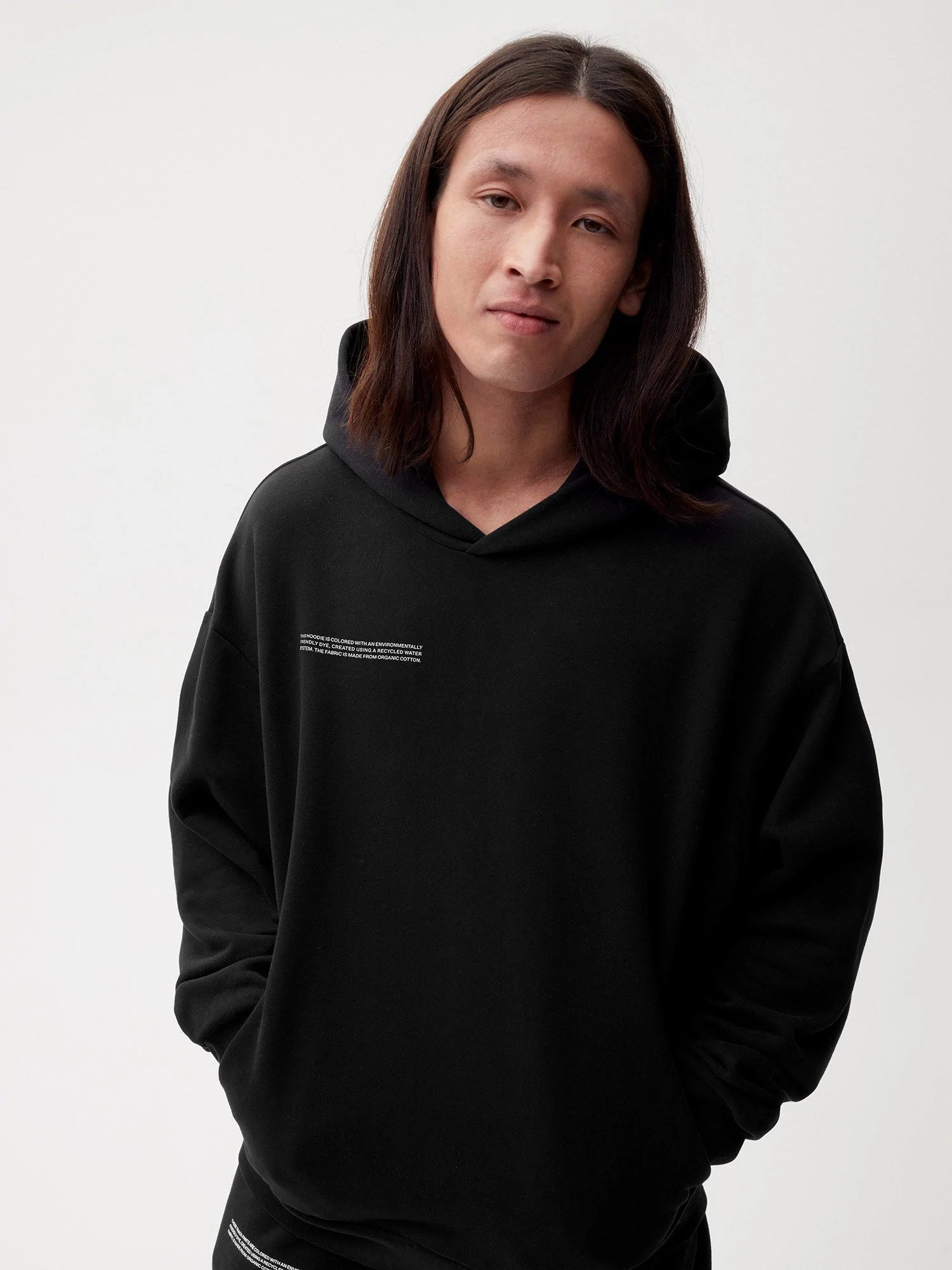 Organic Cotton Hoodie Black Male