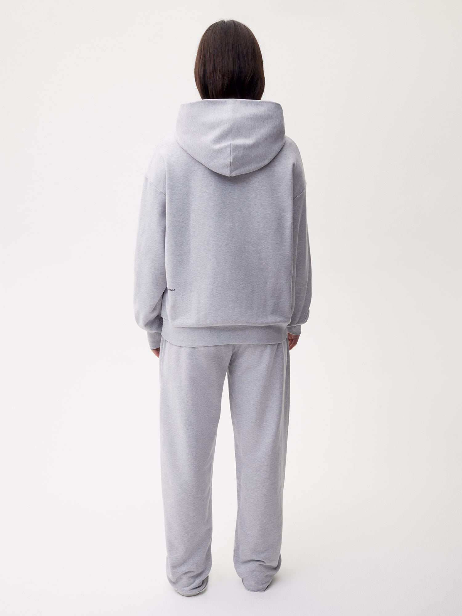 Organic Cotton Hoodie Grey Marl Male