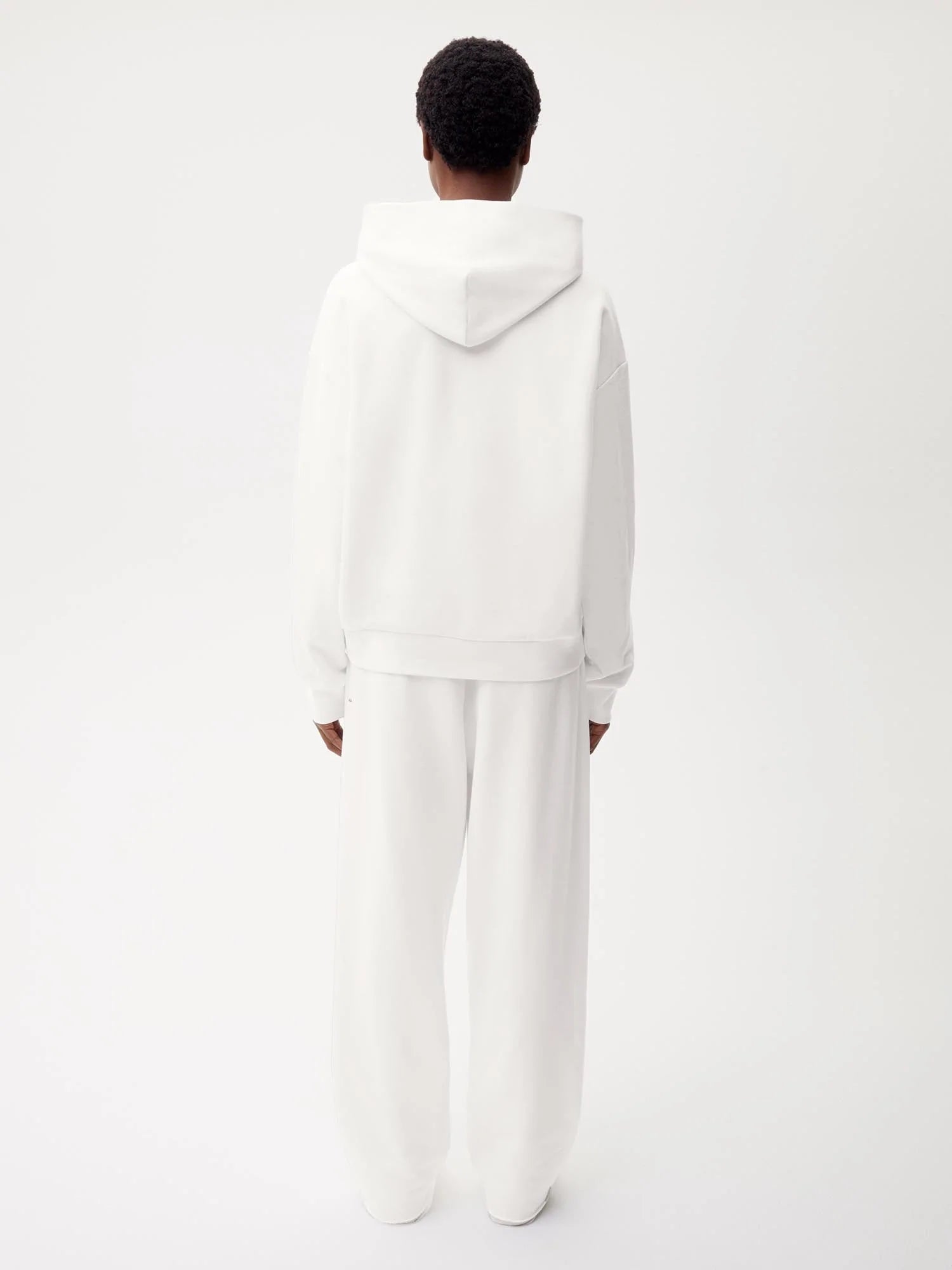 Organic Cotton Hoodie Off White Female