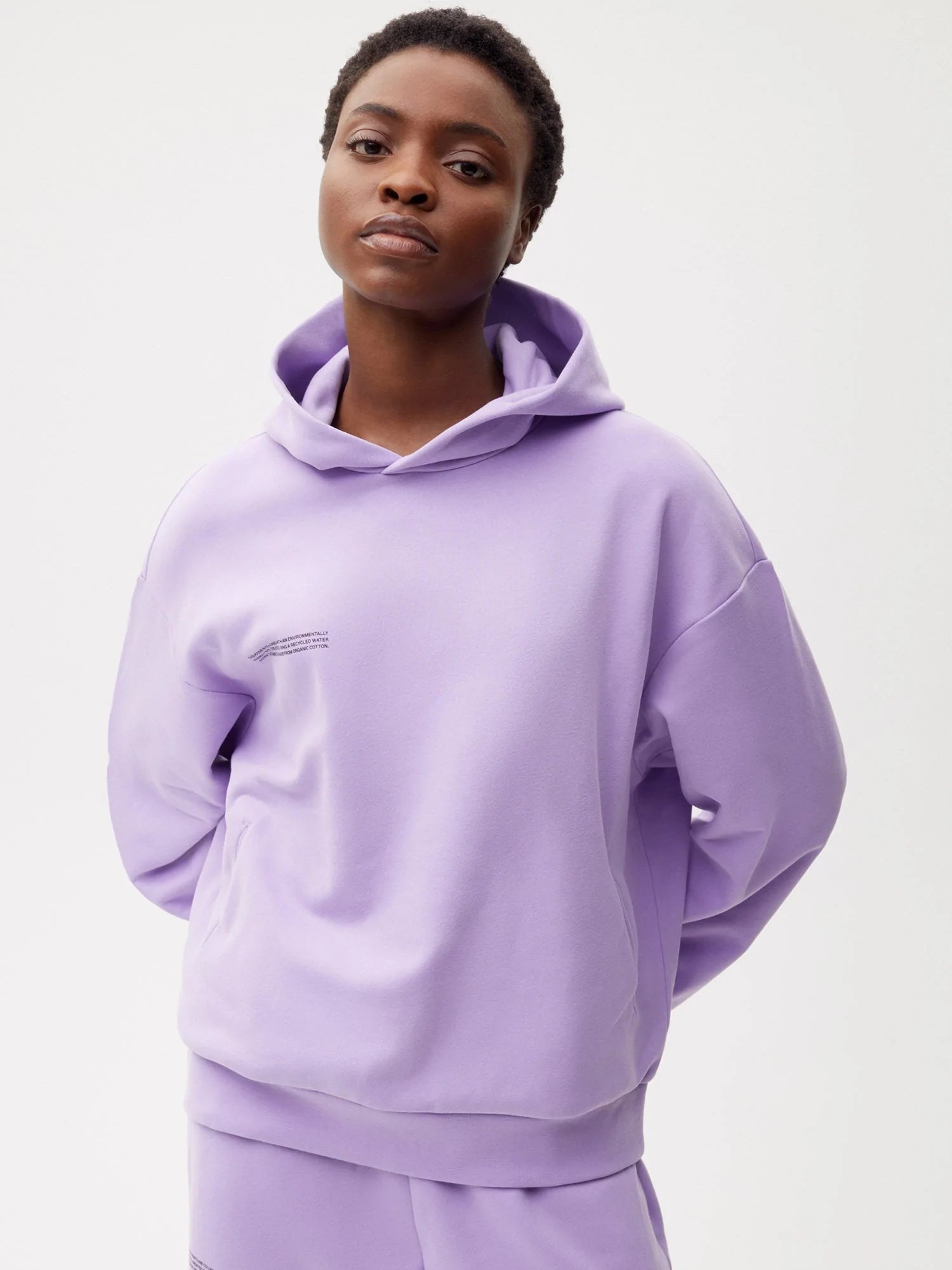 Organic Cotton Hoodie Orchid Purple Female