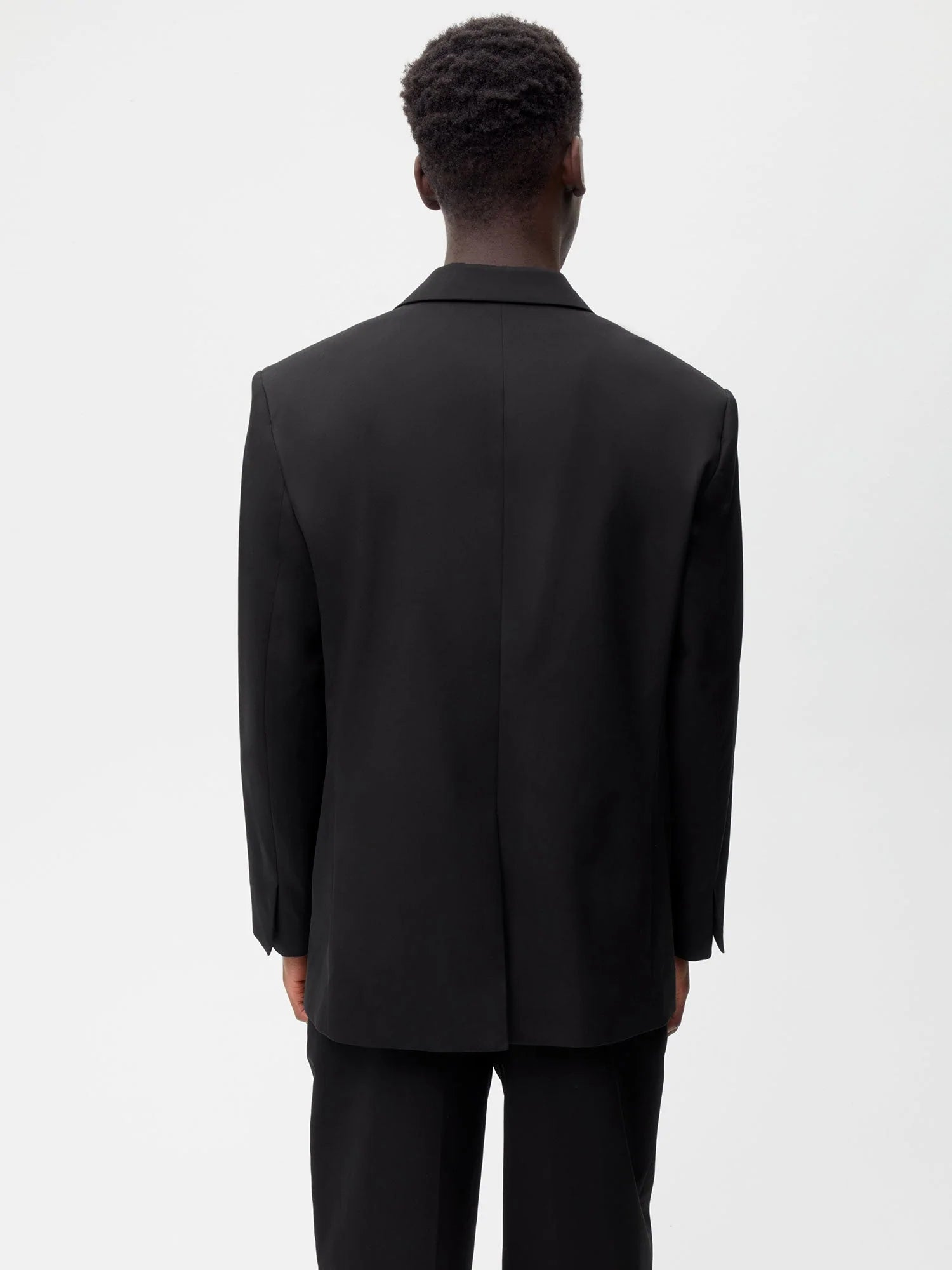 Organic Cotton Oversized Tailored Jacket Black Male