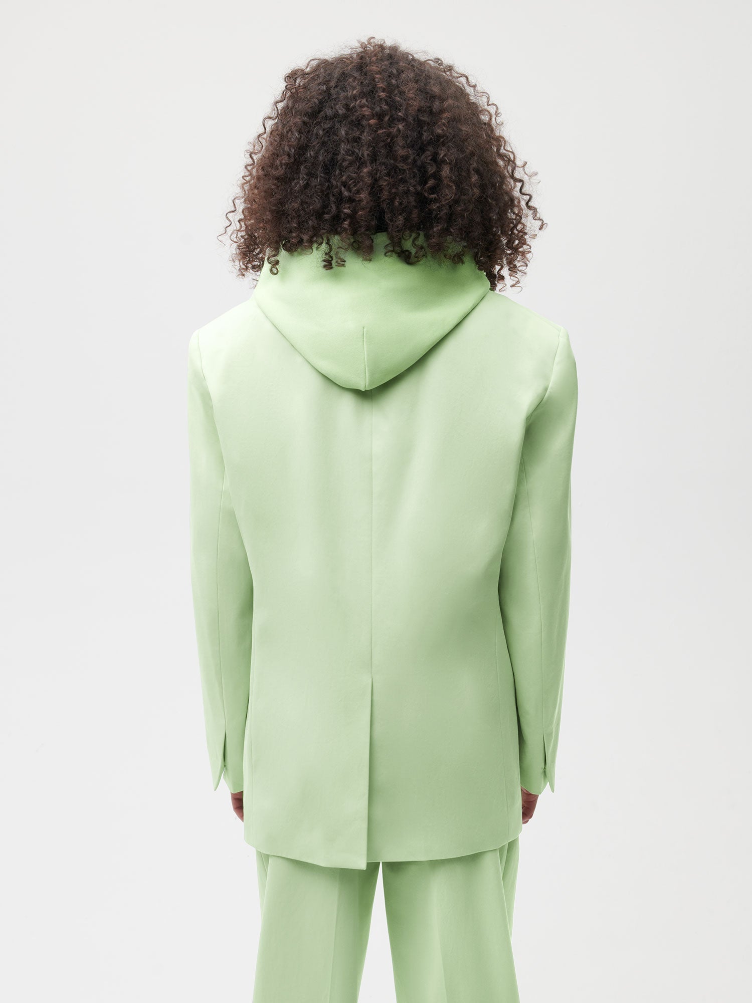 Organic Cotton Oversized Tailored Jacket Pistachio Female