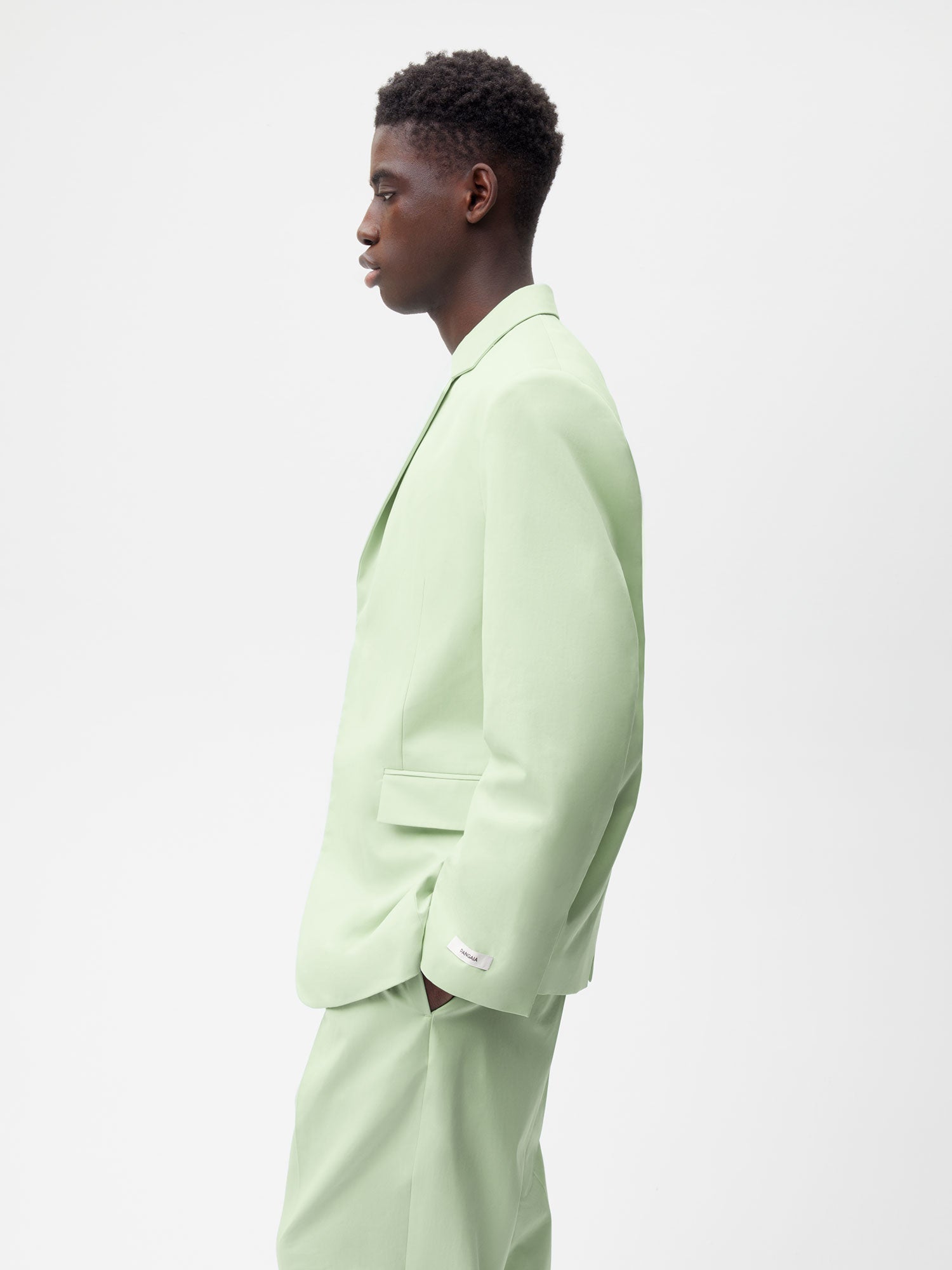 Organic Cotton Oversized Tailored Jacket Pistachio Male