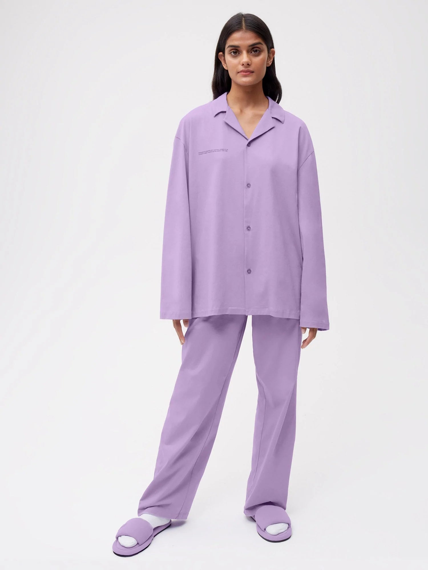 Organic Cotton Pajama Loose Pant Orchid Purple Female