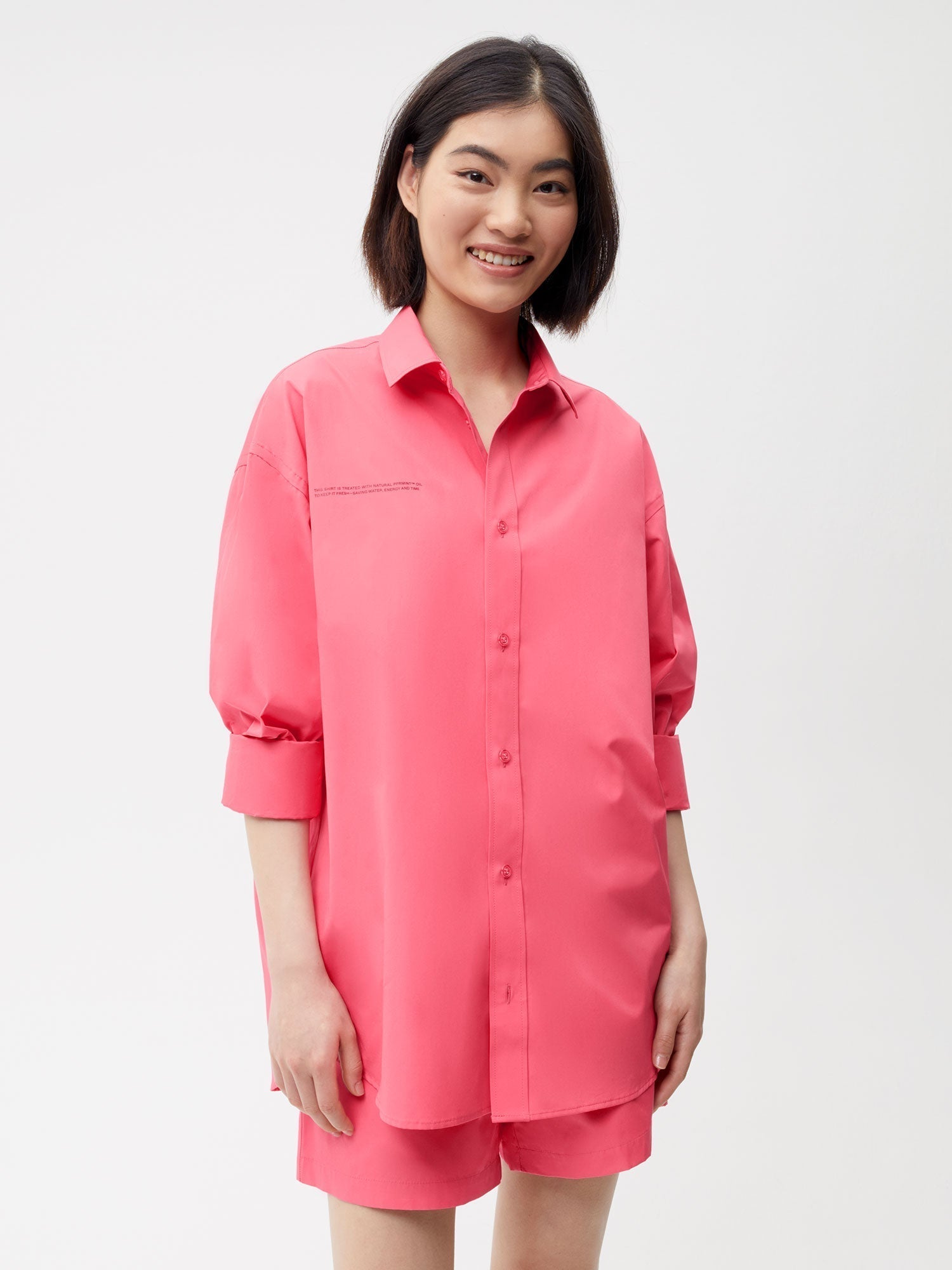 Organic Cotton Poplin Long Sleeve Shirt Female