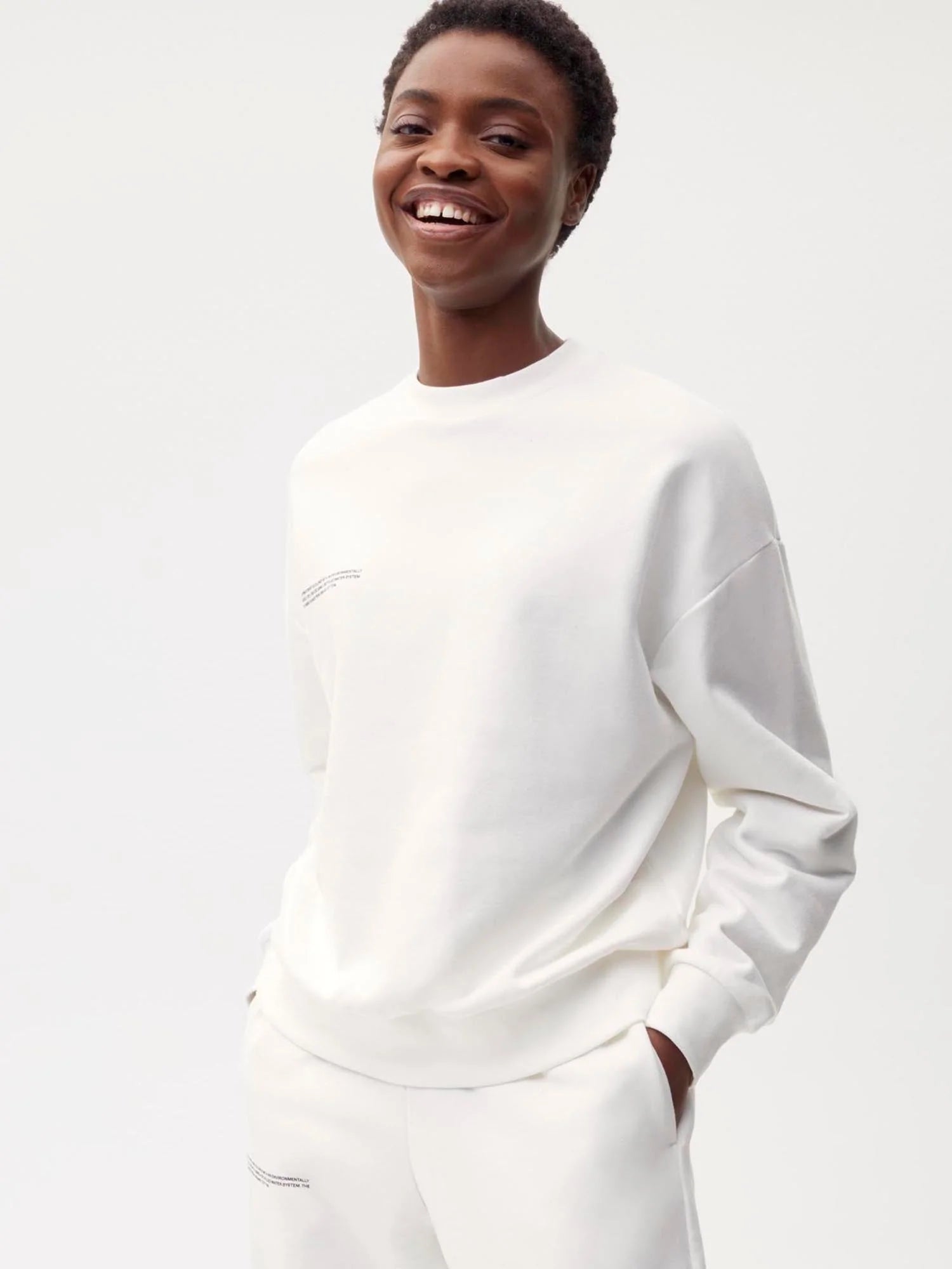 Organic Cotton Sweatshirt Off White Female