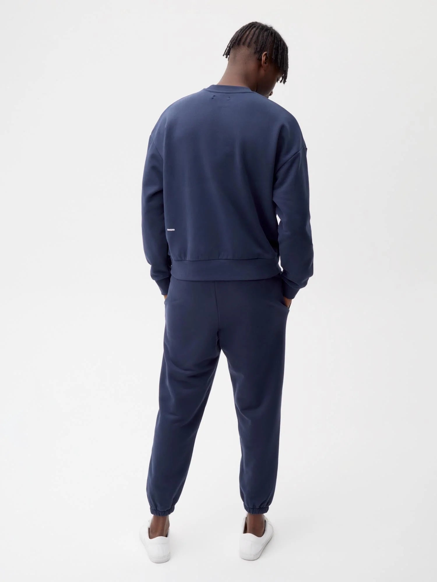 Organic Cotton Track Pants Navy Blue Male