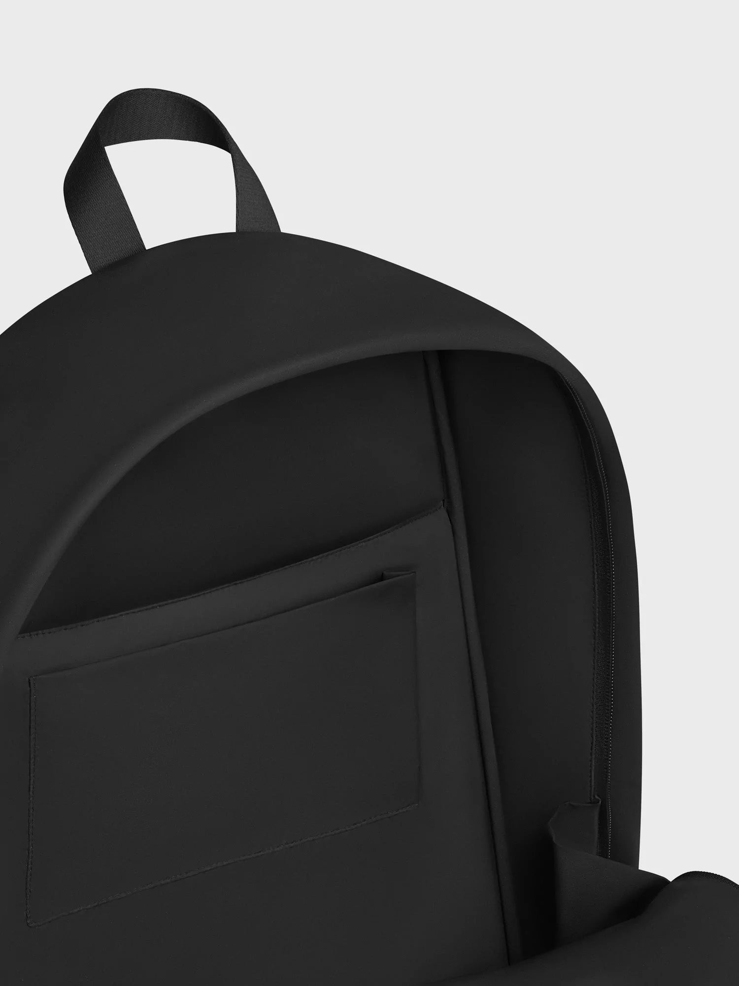 Padded Nylon Backpack Black