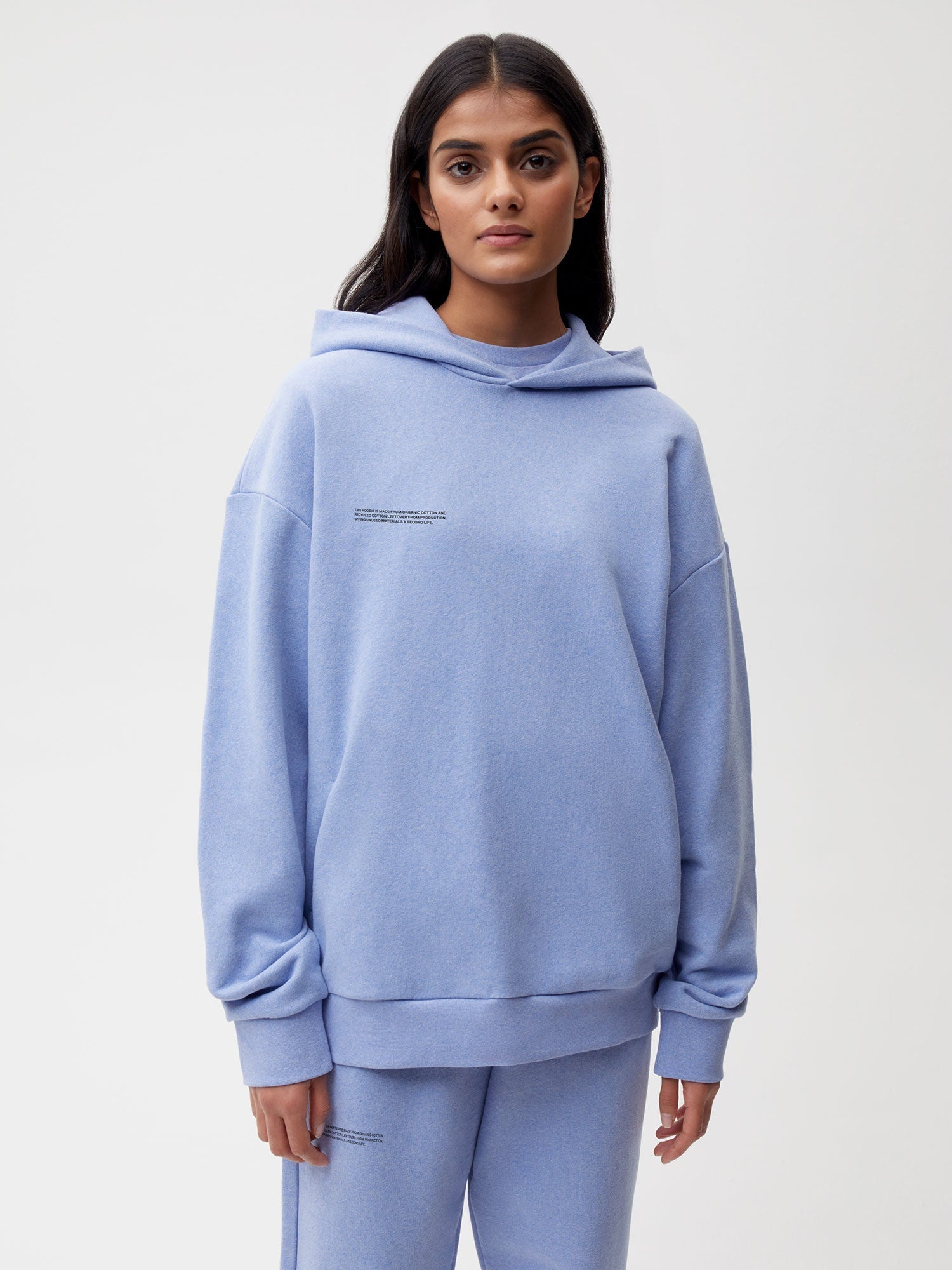 Pangaia 60 Recycled Cotton Hoodie Sea Mist Female