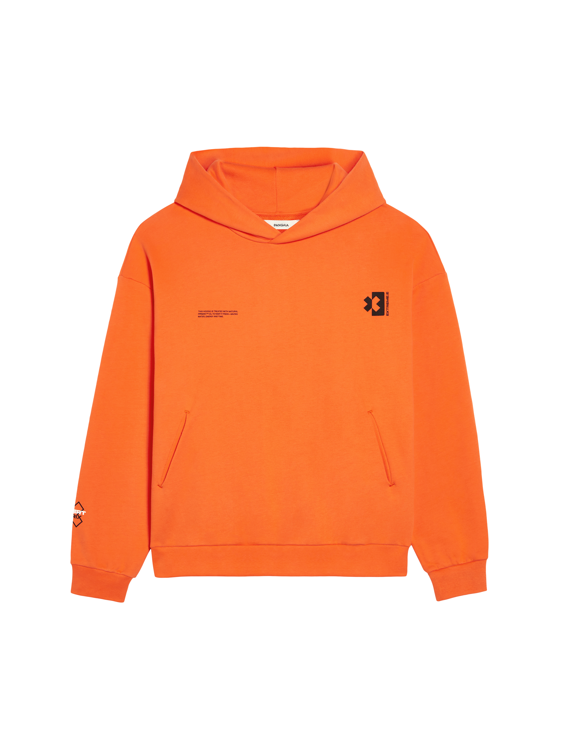 PANGAIA x Extreme-E Hoodie—persimmon orange-packshot-3