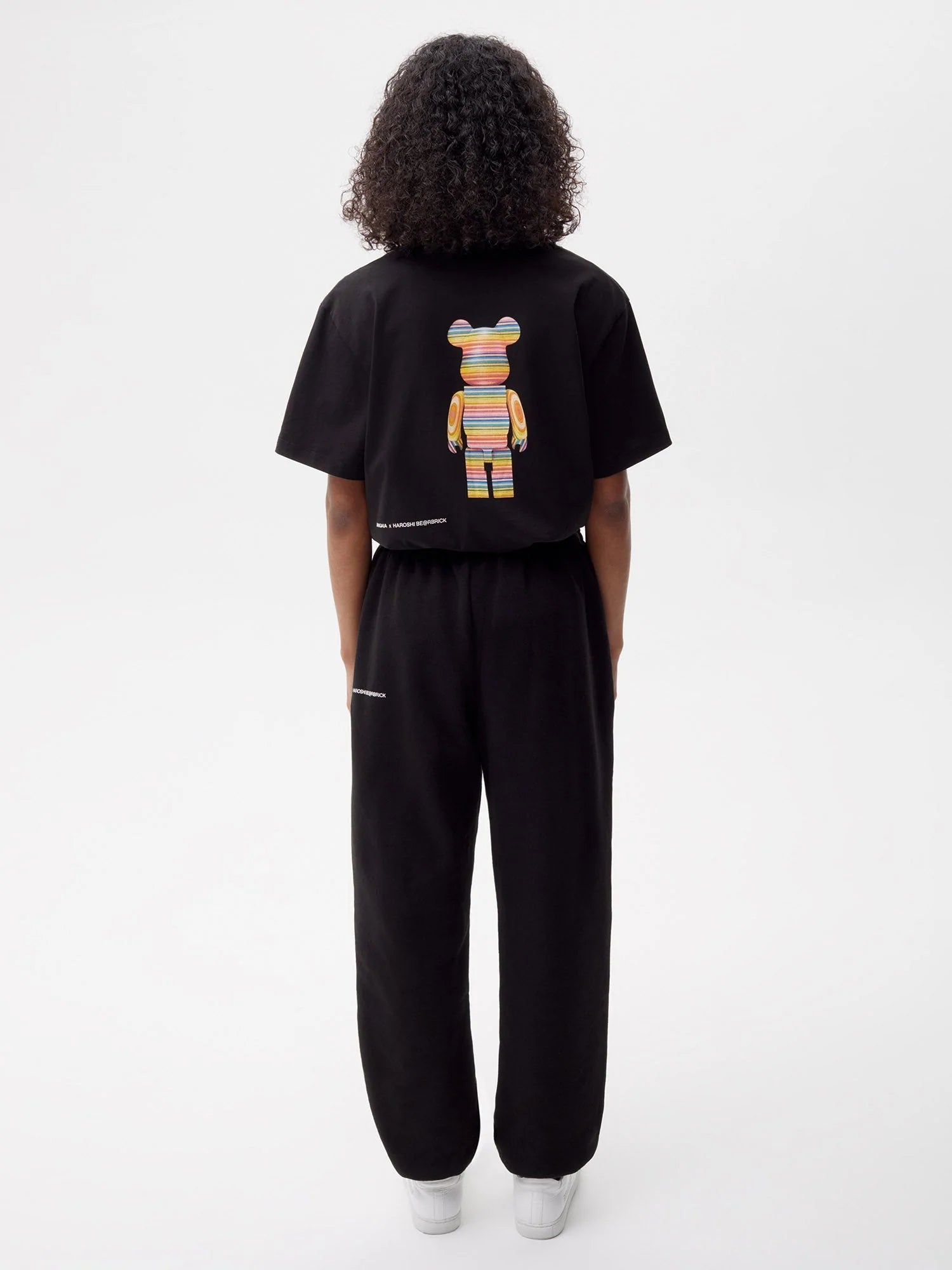 Pangaia Haroshi Bearbrick Heavyweight Organic Cotton Track Pants Black Female