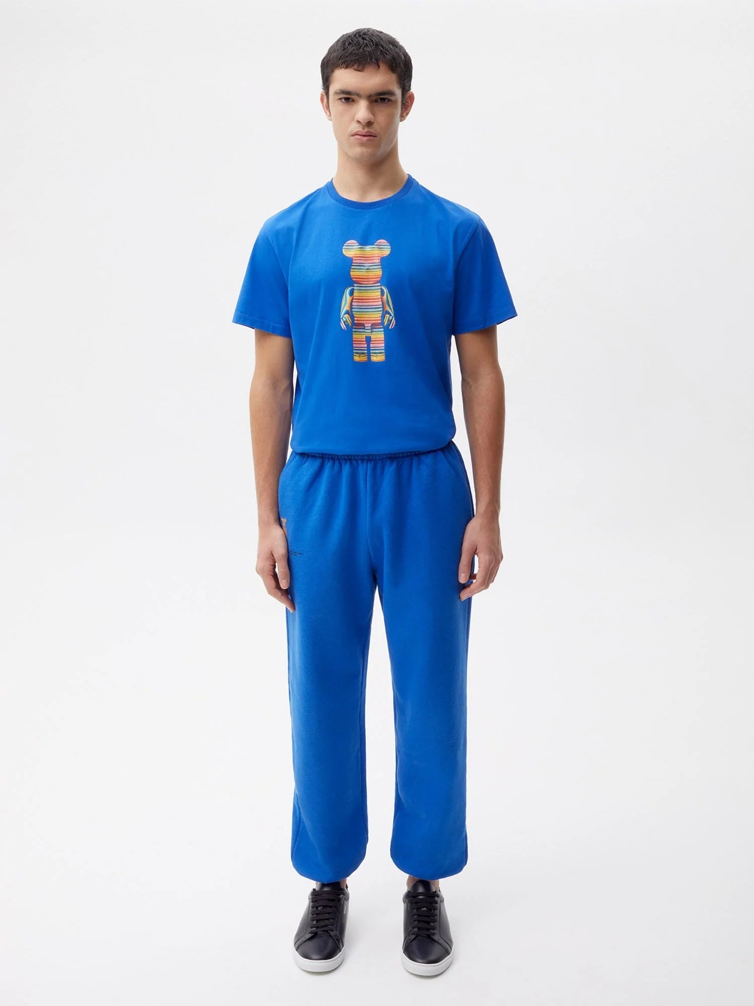 Pangaia Haroshi Bearbrick Heavyweight Organic Cotton Track Pants Cobalt Blue Male