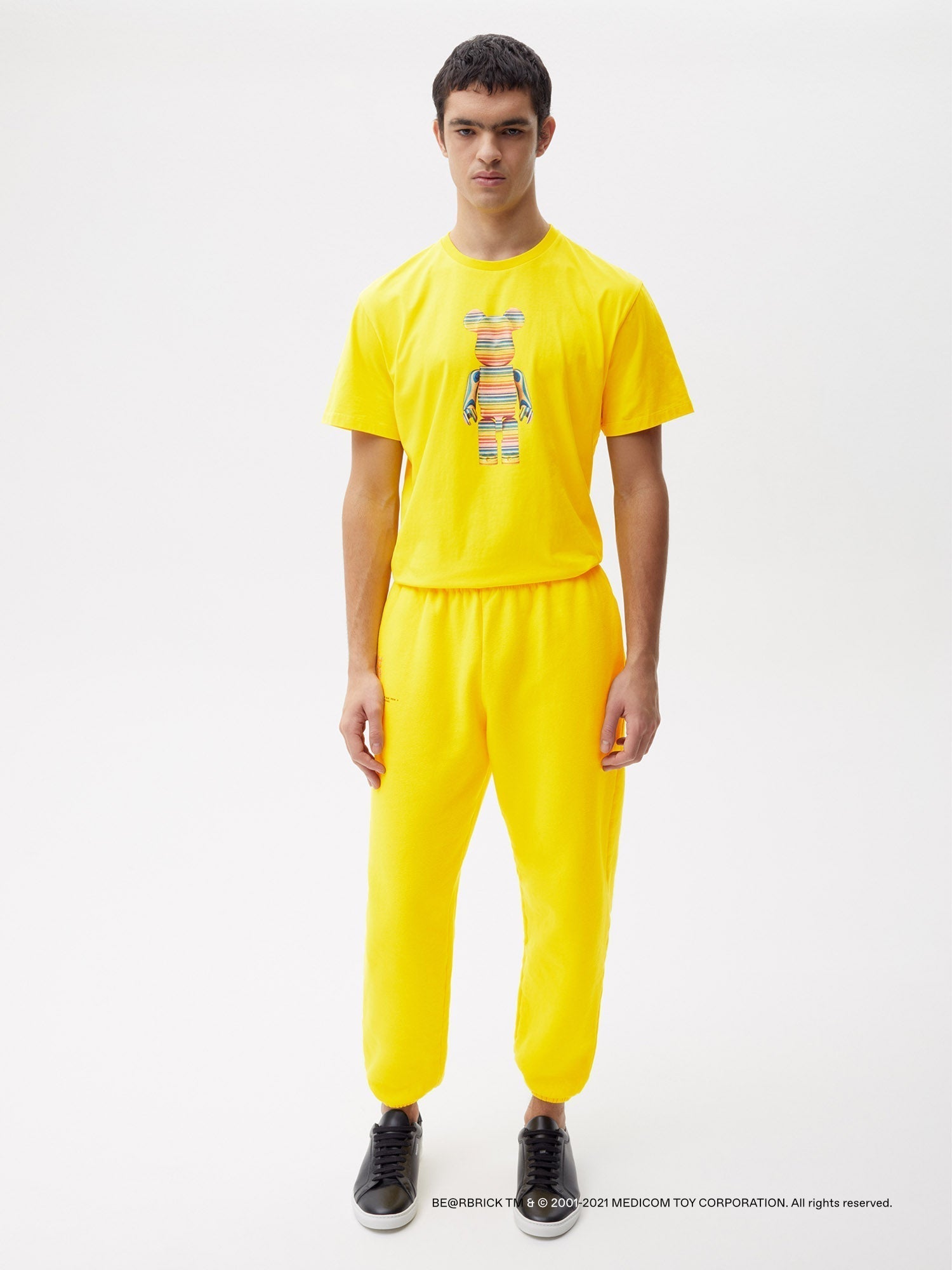 Pangaia Haroshi Bearbrick Heavyweight Organic Cotton Track Pants Saffron Yellow Male