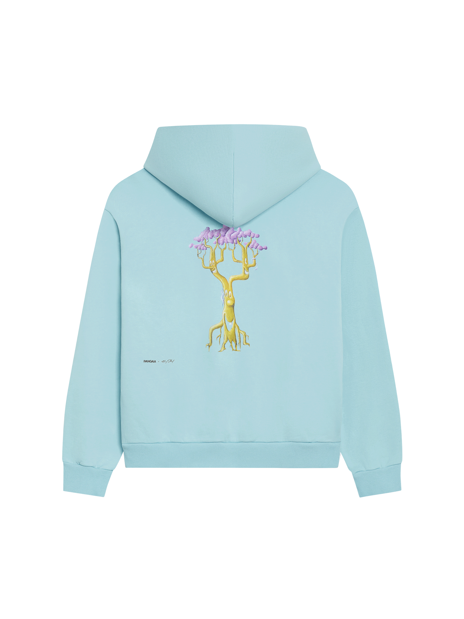 PANGAIA x Kenny Scharf Signature Hoodie - Bear Jungle—celestial blue-packshot-3