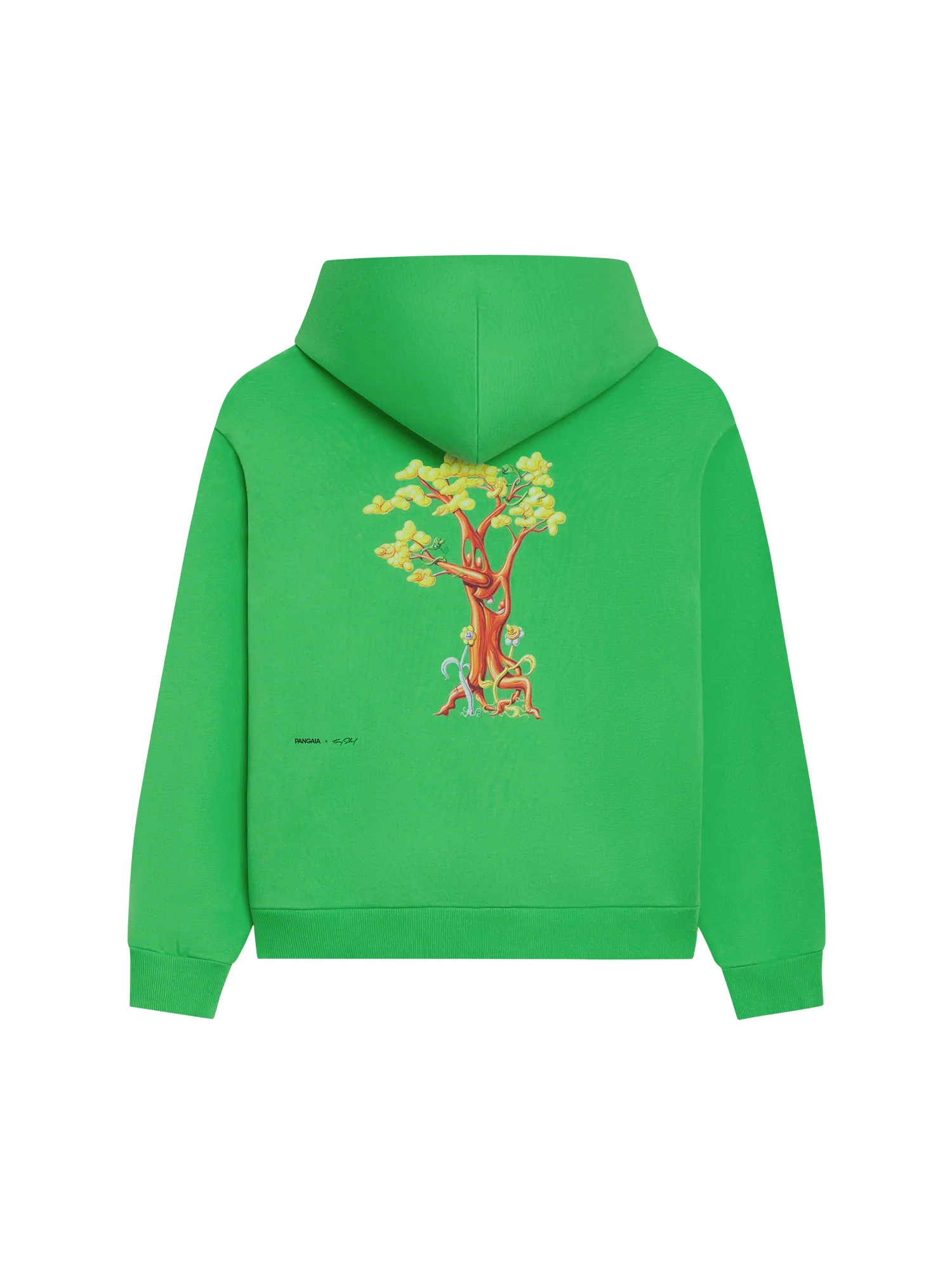 PANGAIA x Kenny Scharf Signature Hoodie - Paradis Perdu—jade green-packshot-3