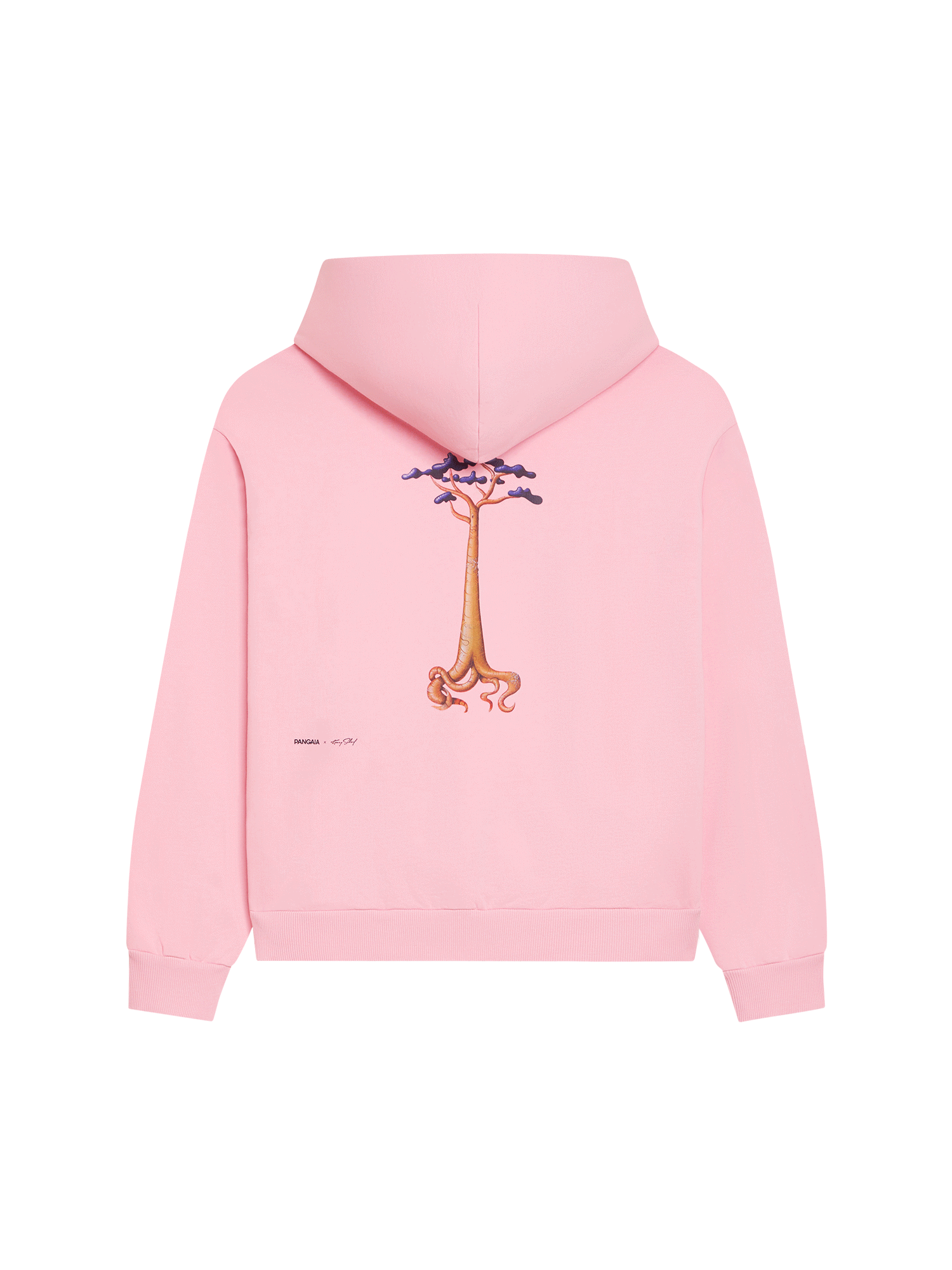 PANGAIA x Kenny Scharf Signature Hoodie - Swamp Style—sakura pink-packshot-3