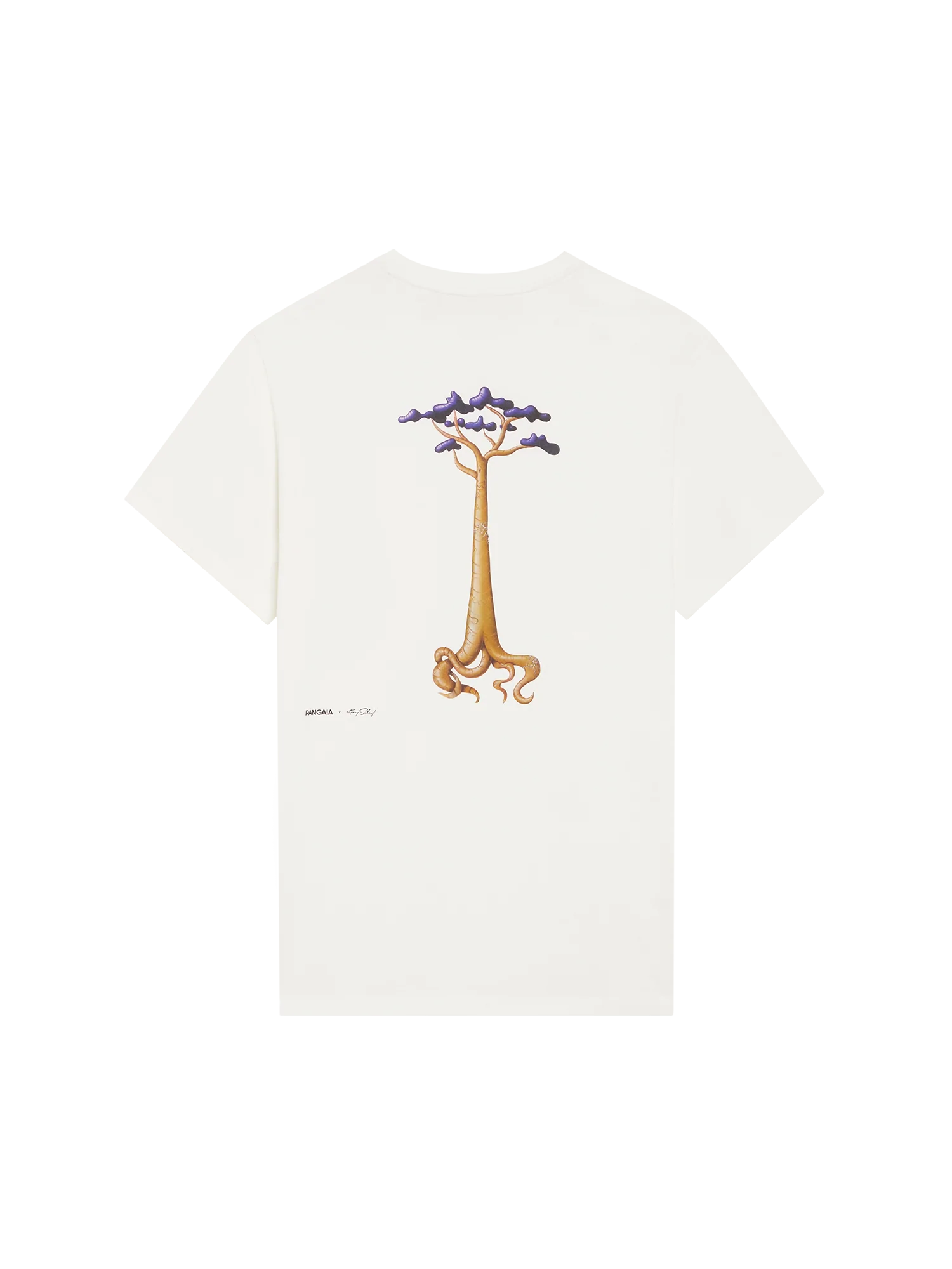 PANGAIA x Kenny Scharf Organic Cotton T-shirt - Swamp Style—off white-packshot-3