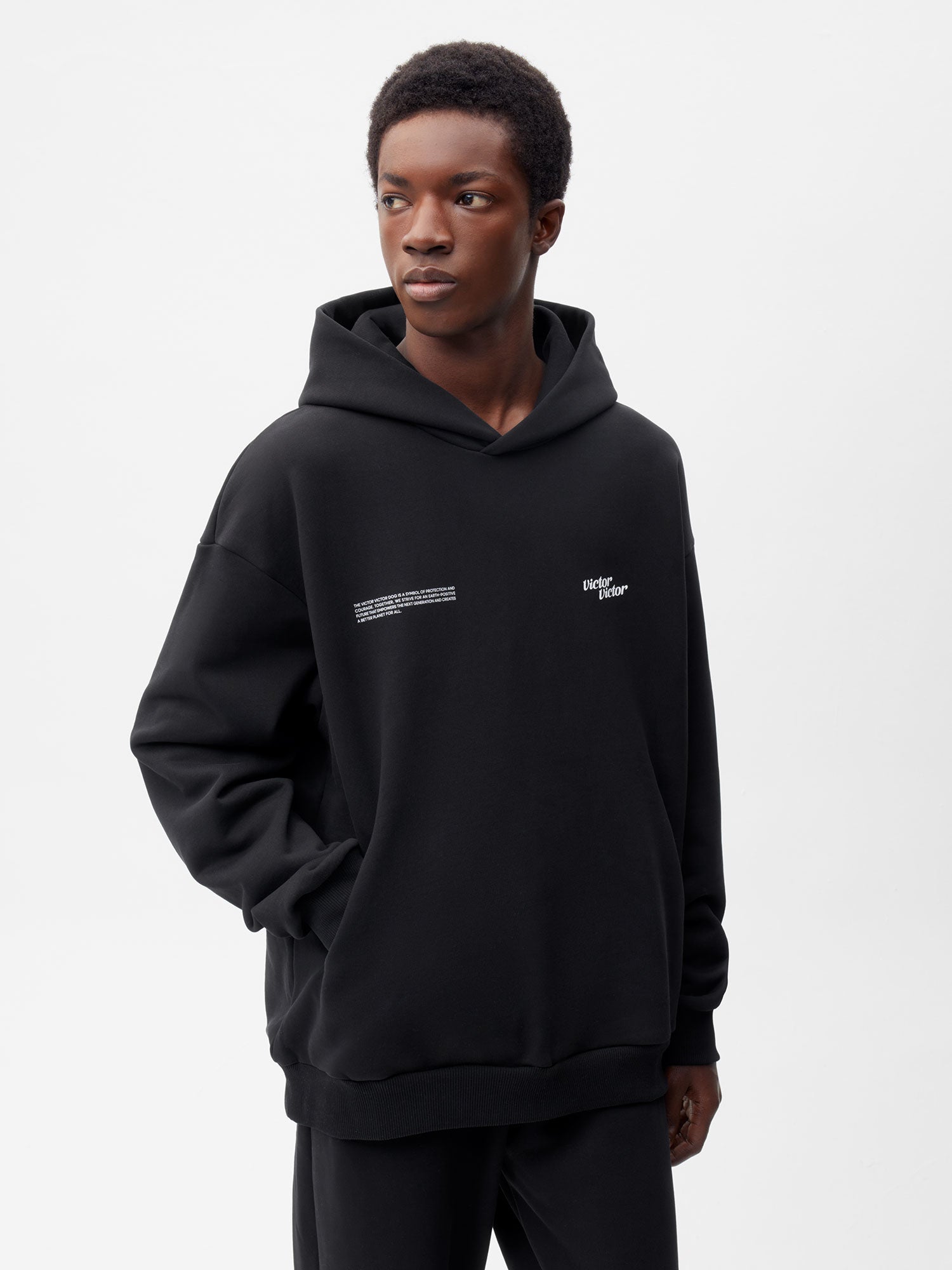 Pangaia-VictorVictor-Signature-Hoodie-Revised-Dog-Face-Black-Male-1