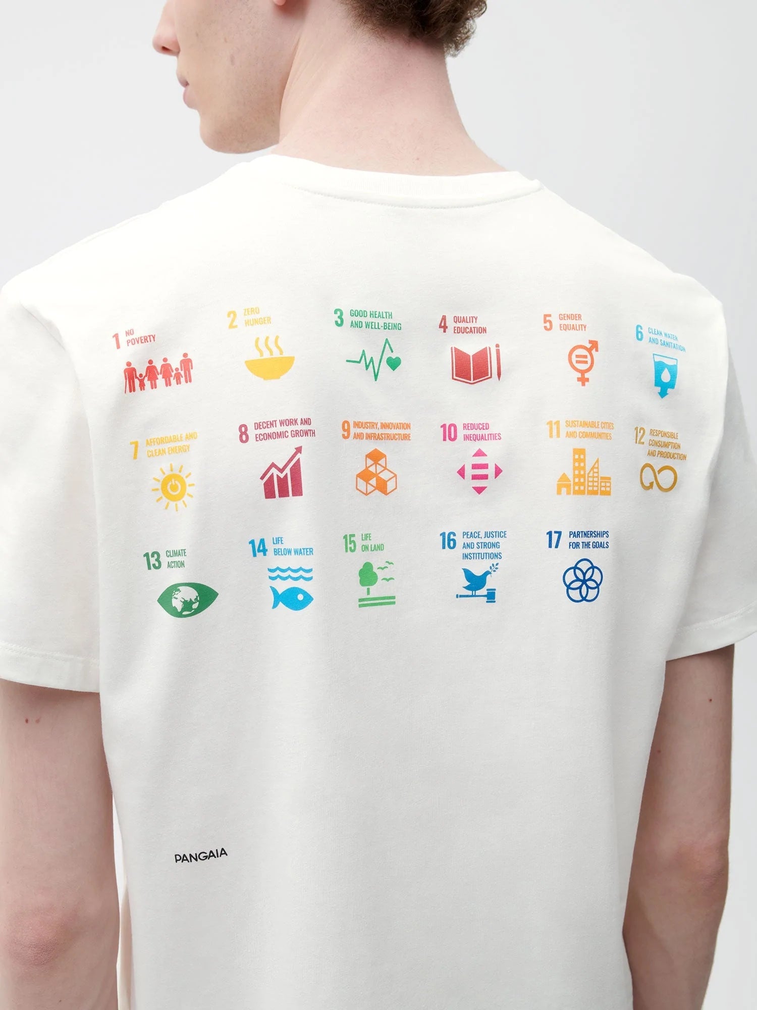 Pangaia X SDGS Organic Cotton T Shirt Off White Male