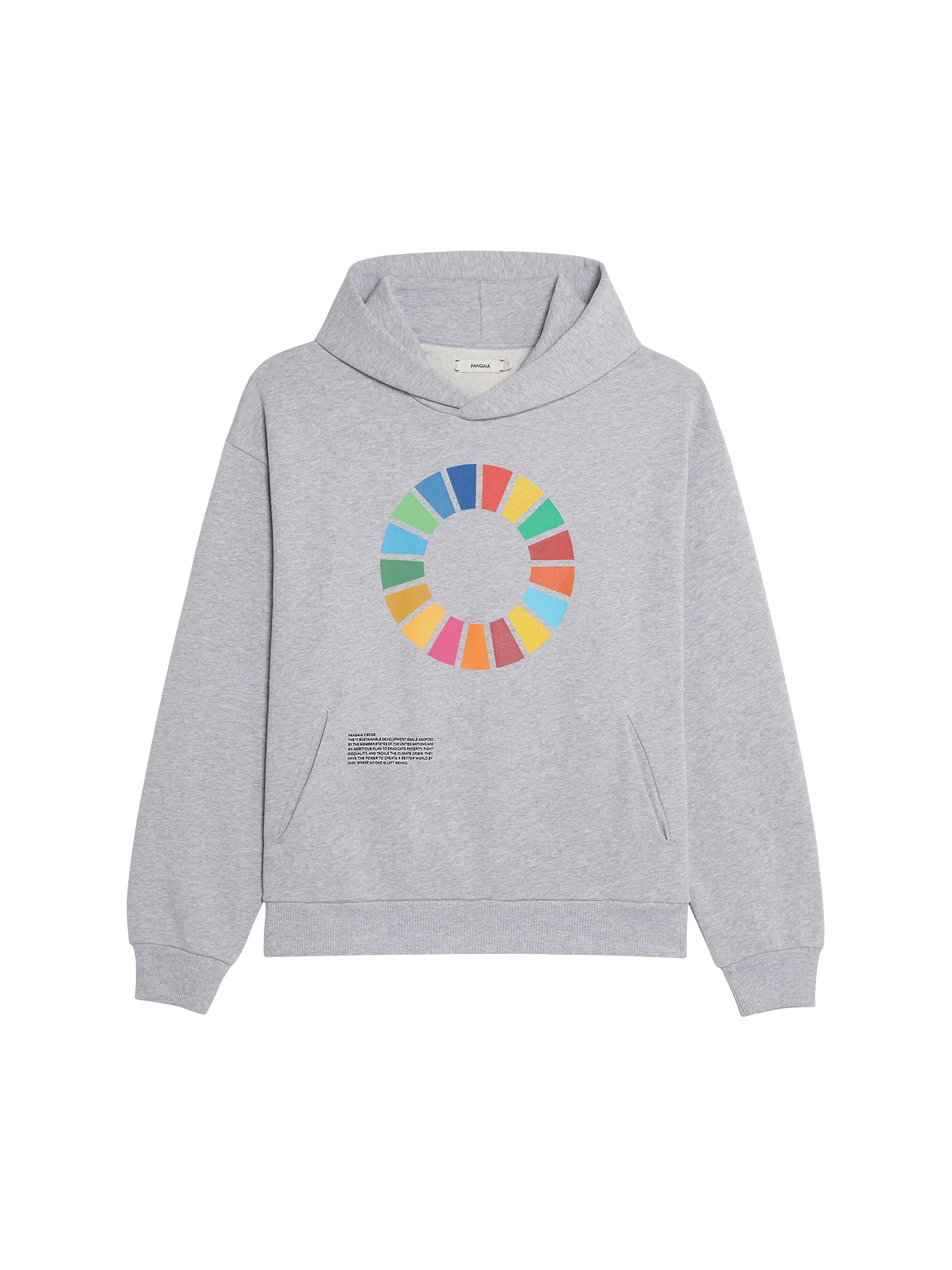 Pangaia X Sdgs Recycled Cotton Hoodie—grey marl-packshot-3