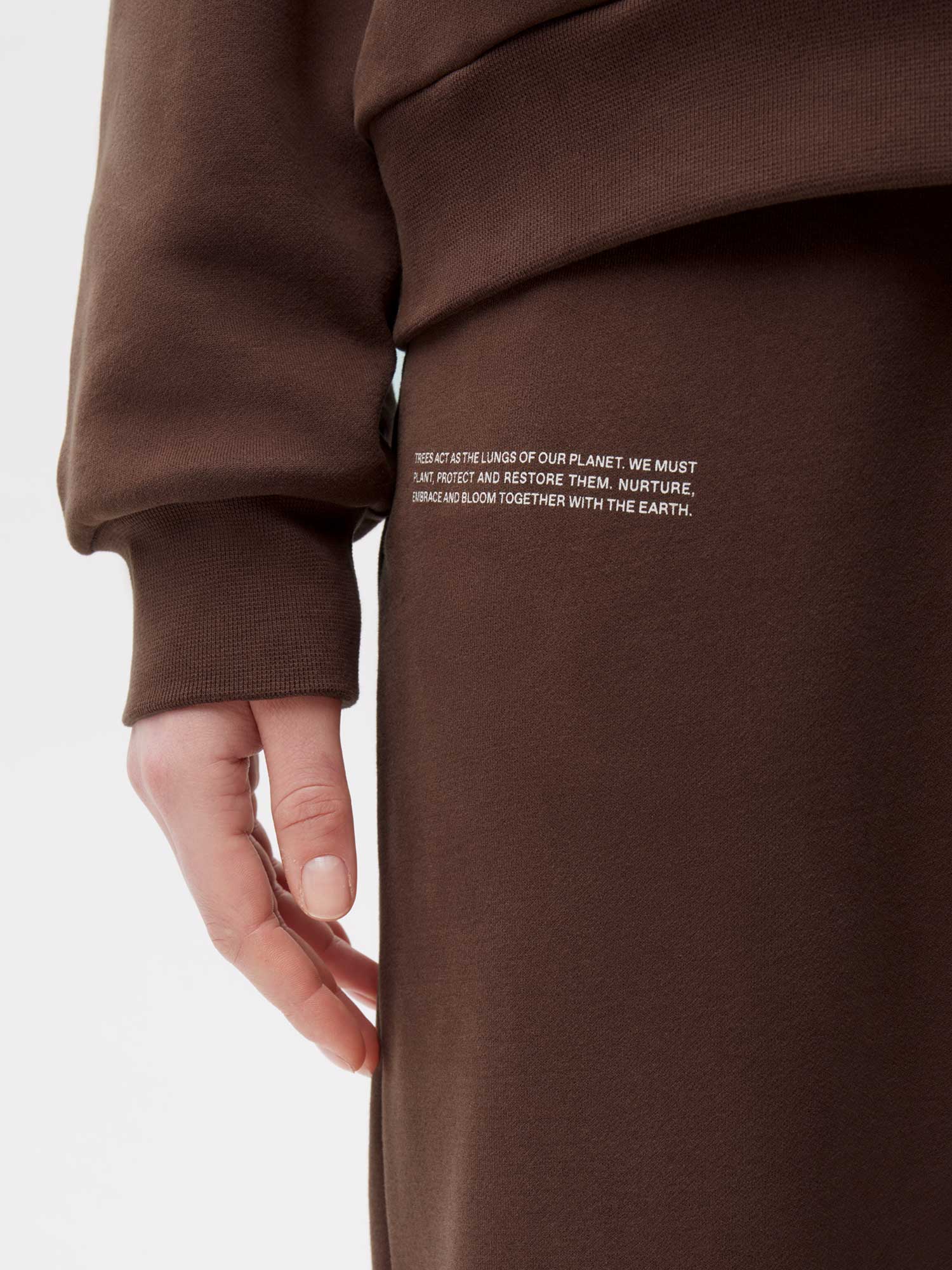 Pangaia X Vandy The Pink Organic Cotton Track Pants Chestnut Brown Female