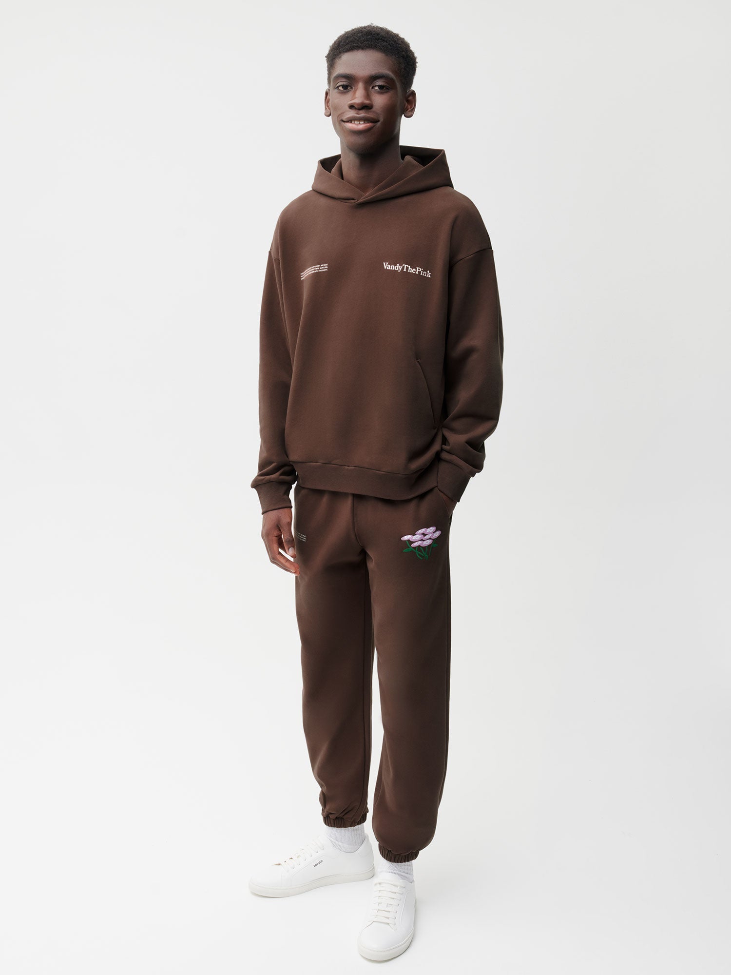 Pangaia X Vandy The Pink Organic Cotton Track Pants Chestnut Brown Male