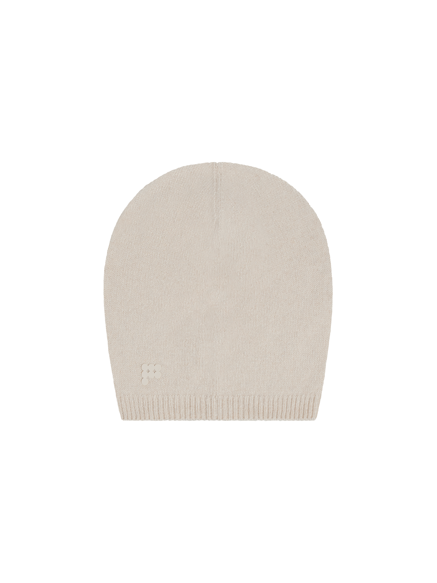 Recycled Cashmere Beanie—oatmeal-packshot-3