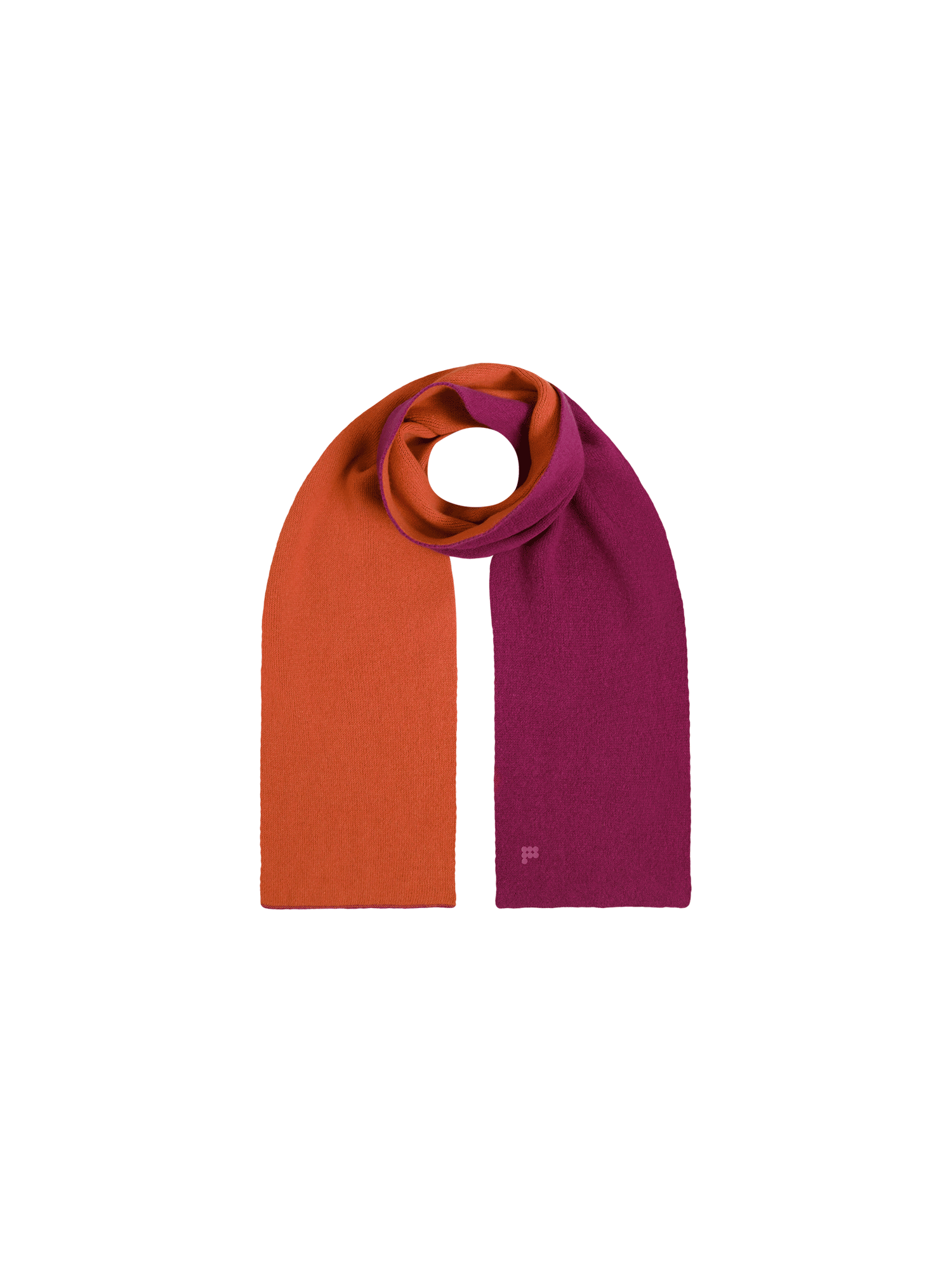 Recycled Cashmere Bicolor Scarf—plum purple-packshot-3