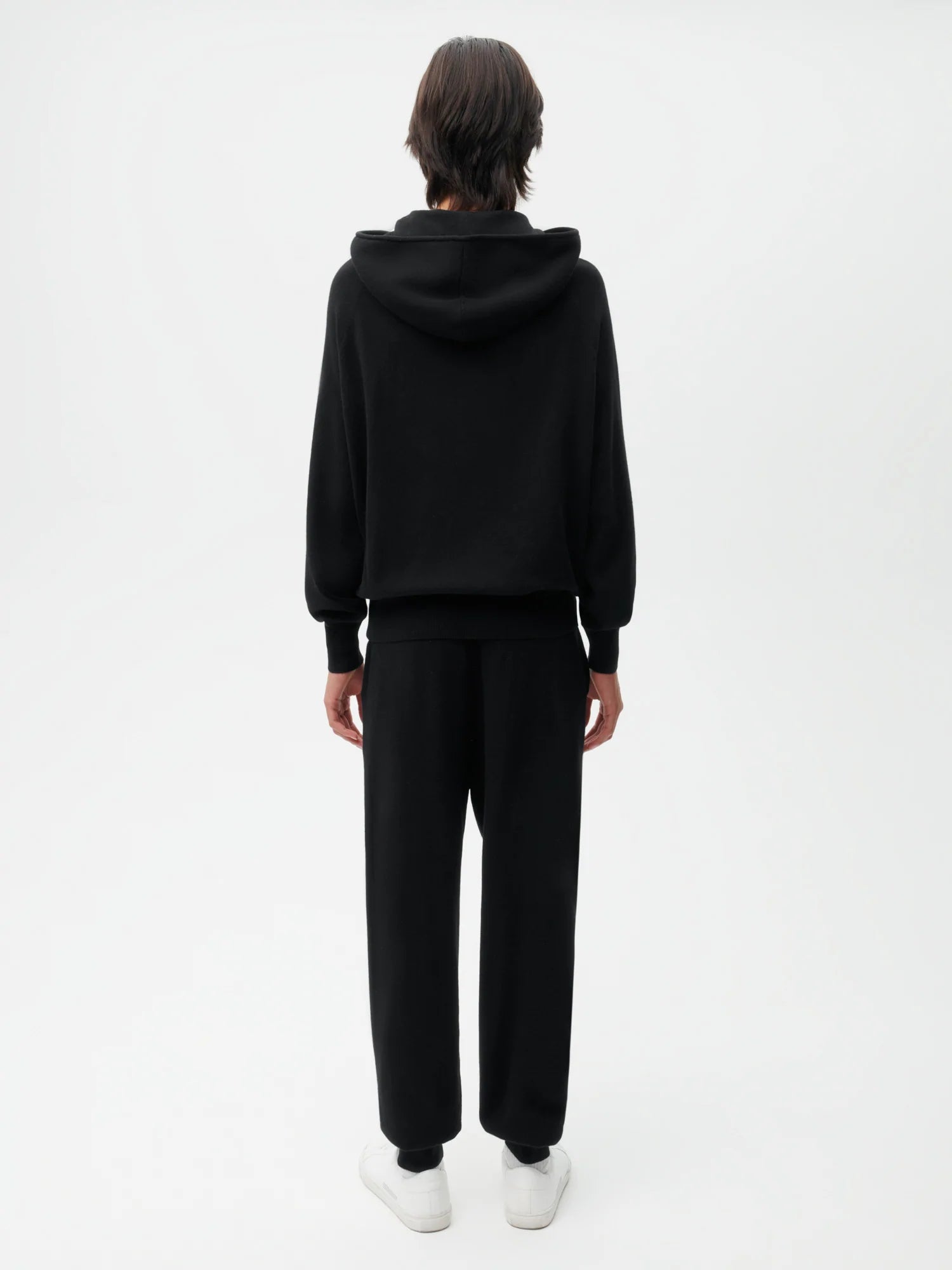 Recycled Cashmere Track Pants—black male