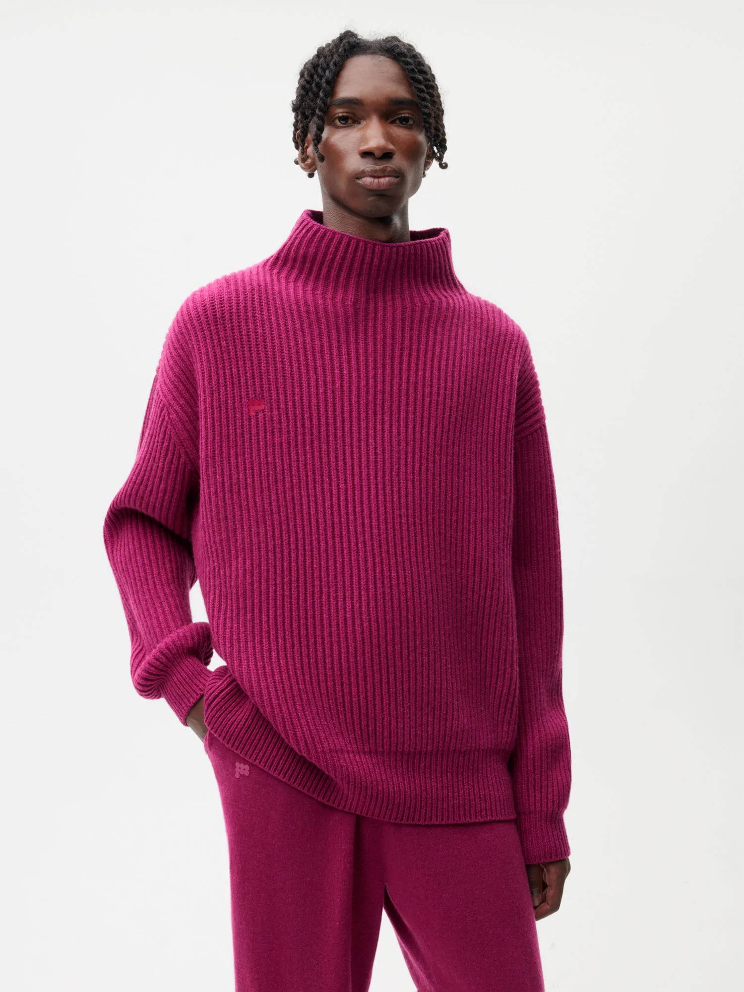 Recycled-Cashmere-Funnel-Neck-Jumper-Plum-Purple-Male-1