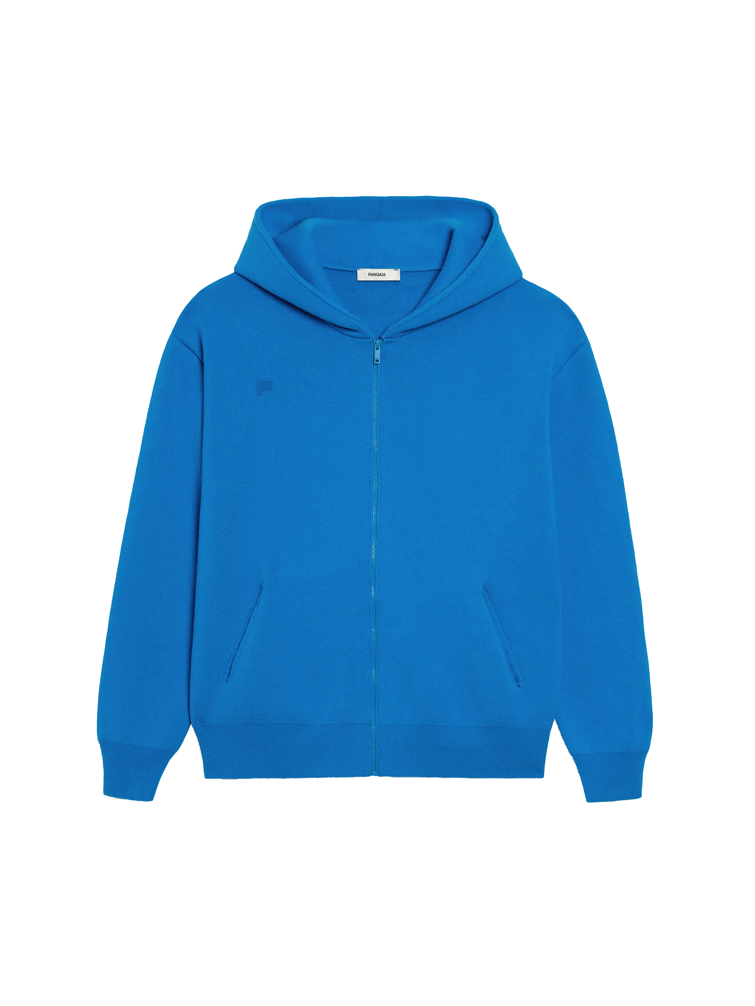 Recycled Cashmere Zipped Hoodie—cerulean blue-packshot-3