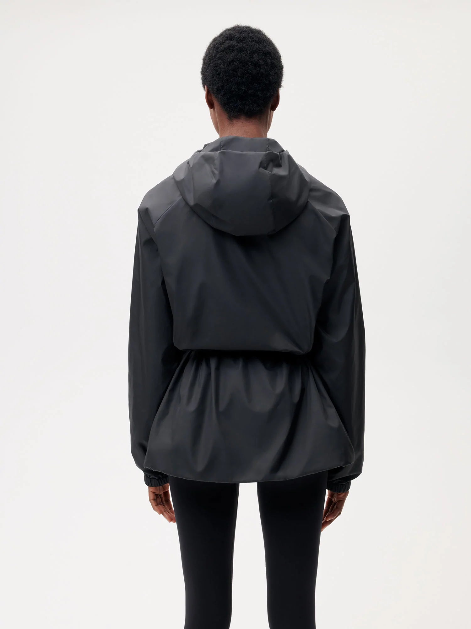 Recycled Nylon Color Block Jacket—black female